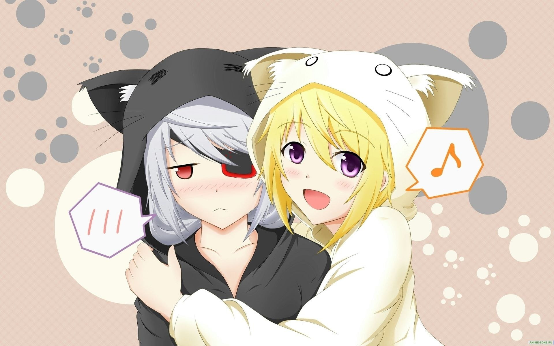 mask - disguise, representation, Infinite Stratos, waist up, human body part, mask, Laura Bodewig, Charlotte Dunois, childhood, disguise, women, 1080P, HD Wallpaper