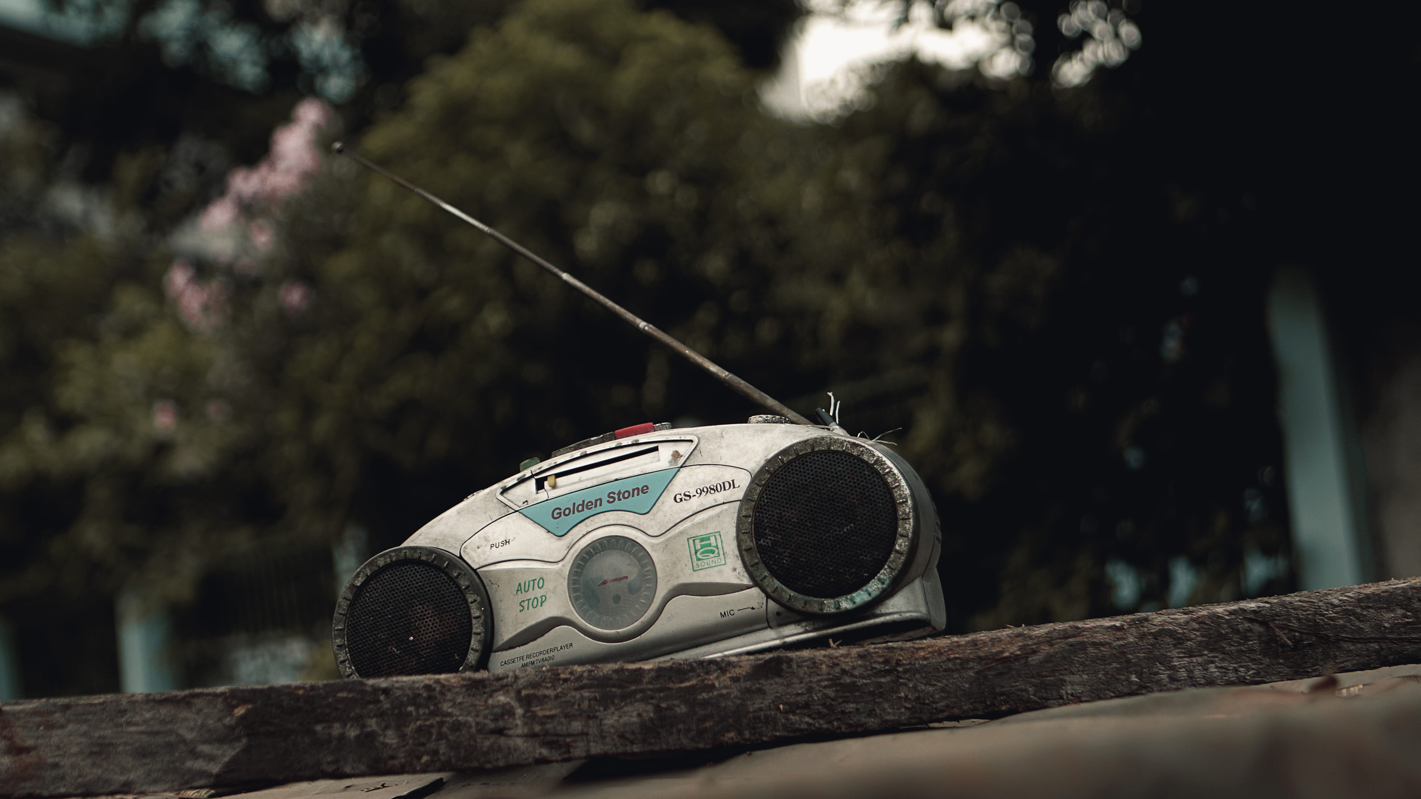 nature, close-up, park, protection, focus on foreground, car, music, cassette, selective focus, grass, 4K, wood, forest, security, radio, no people, single object, HD Wallpaper