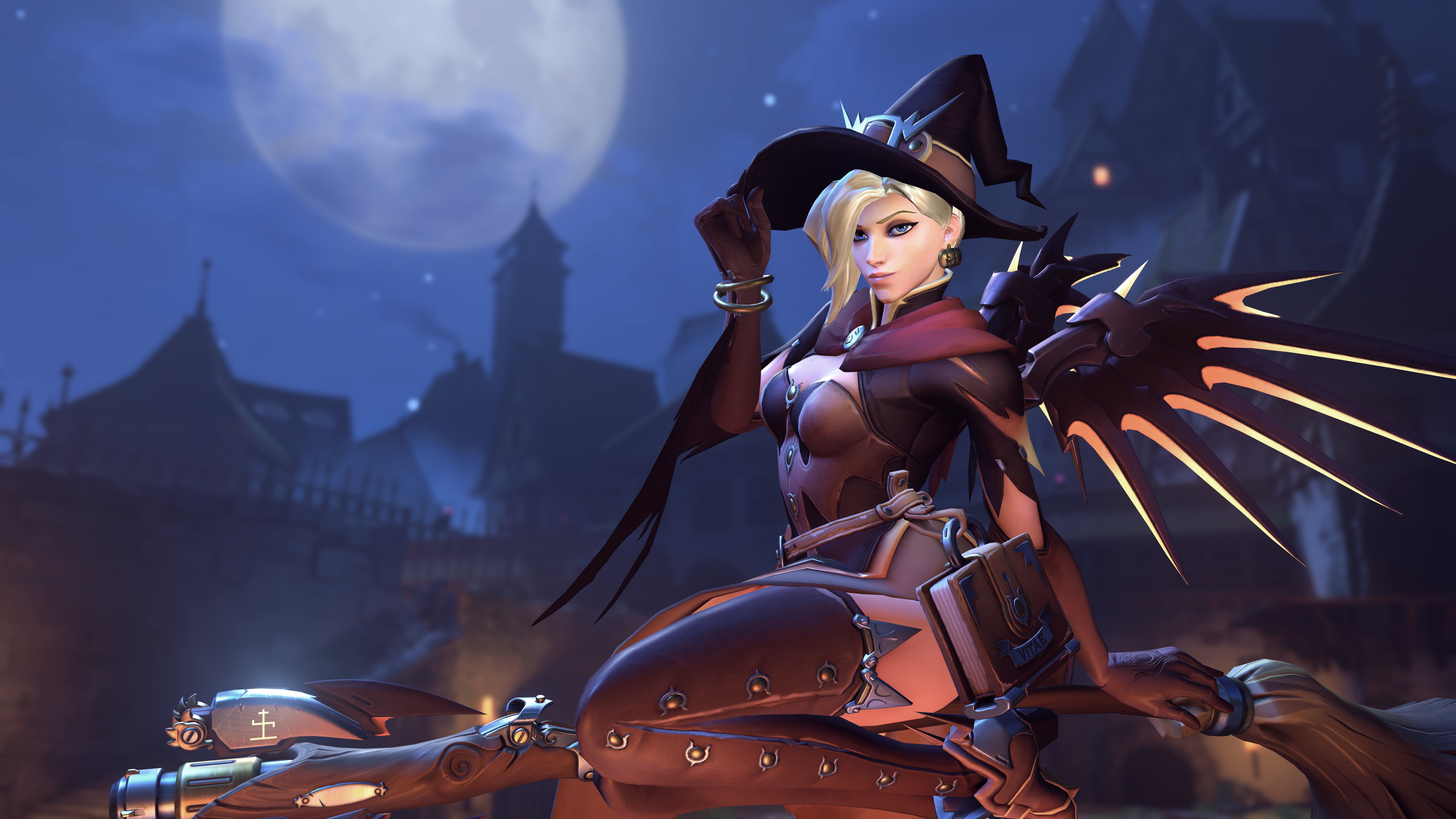 Mercy (Overwatch), 8K, Overwatch, Witch Mercy, HD Wallpaper