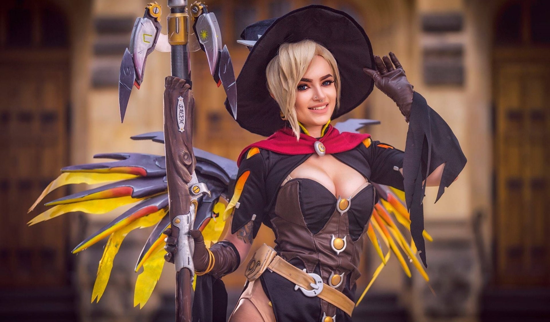 Witch, Overwatch, Women, Mercy (Overwatch), Cosplay, 1080P, HD Wallpaper