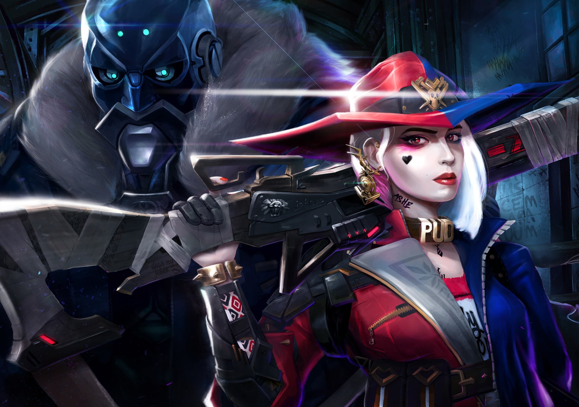 Video Game, Gun, 1080P, Overwatch, Ashe (Overwatch), B.O.B. (Overwatch), HD Wallpaper