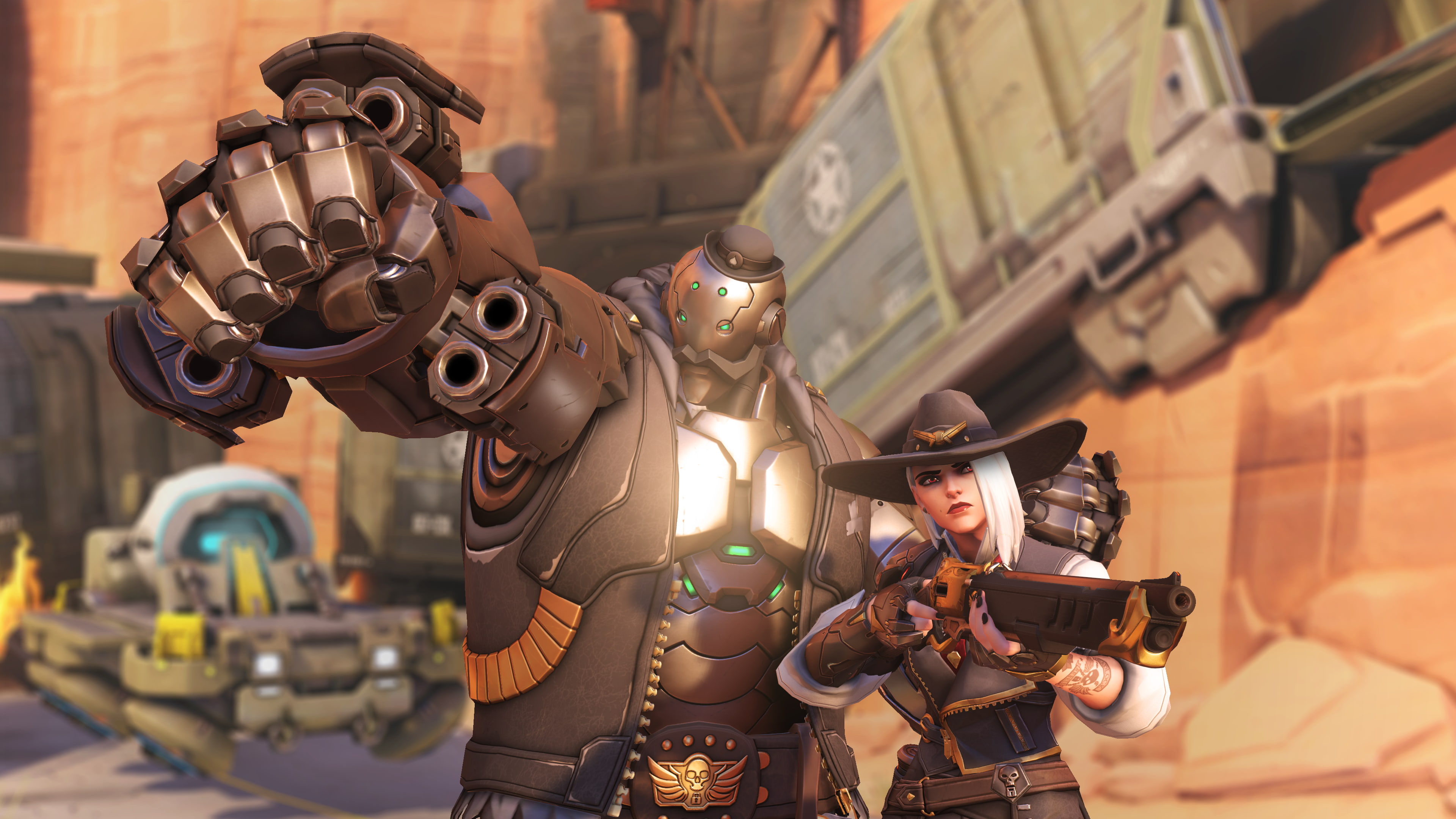 Video Game, B.O.B. (Overwatch), Overwatch, Ashe (Overwatch), 4K, HD Wallpaper