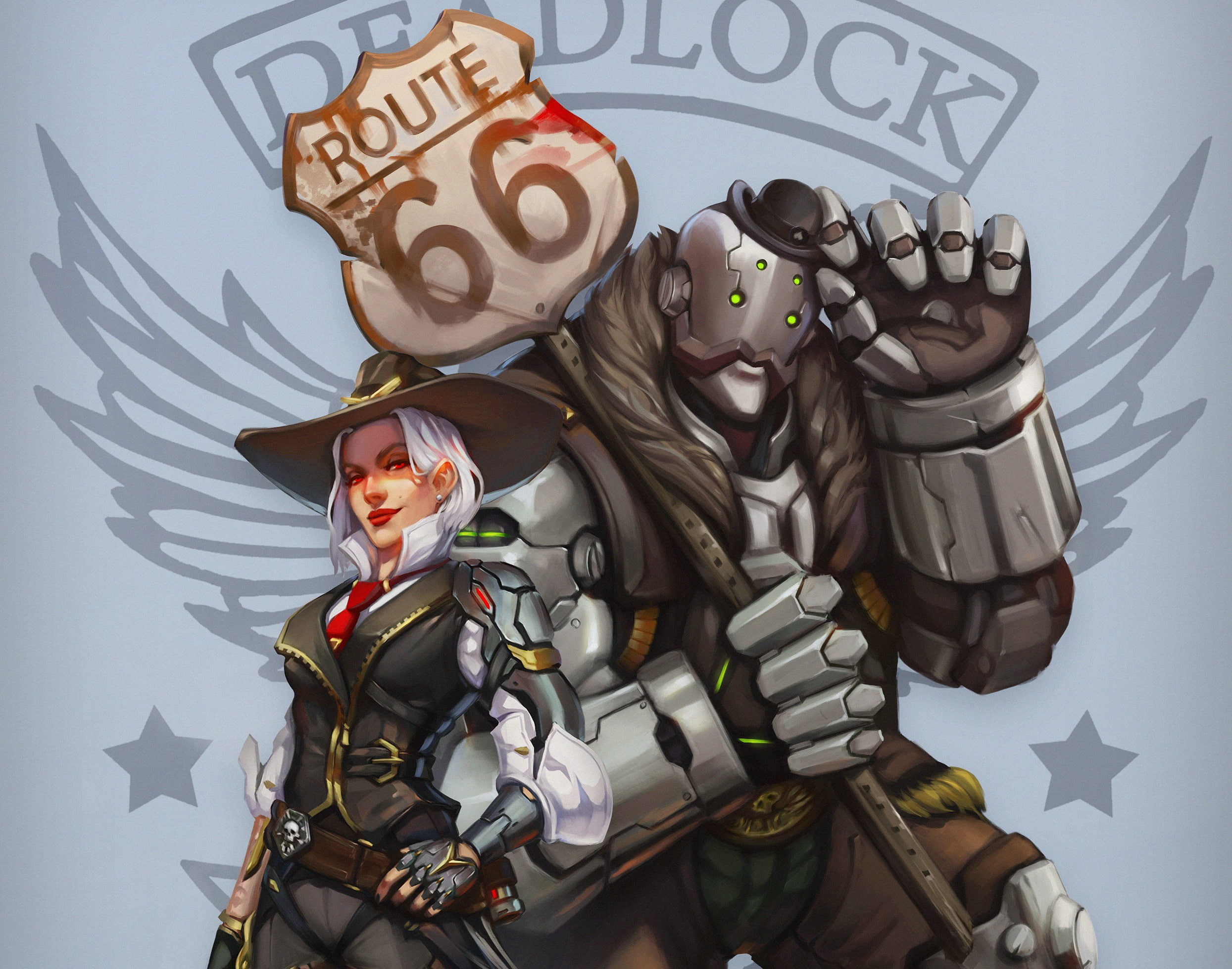 1080P, B.O.B. (Overwatch), Overwatch, Video Game, Ashe (Overwatch), HD Wallpaper