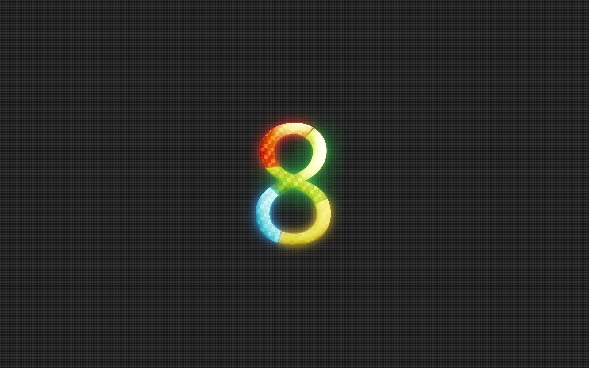 multi colored, copy space, indoors, Windows 8, studio shot, communication, illuminated, no people, neon, projection, Operating system, Multi-colored, 1080P, HD Wallpaper