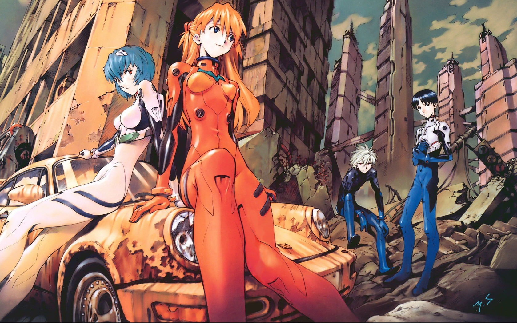 evangelion, neon, Genesis, 720P, HD Wallpaper