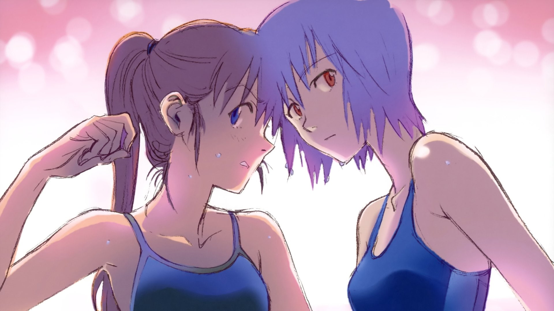 Rei Ayanami, Asuka Langley Sohryu, 1080P, Evangelion, Neon Genesis Evangelion, HD Wallpaper
