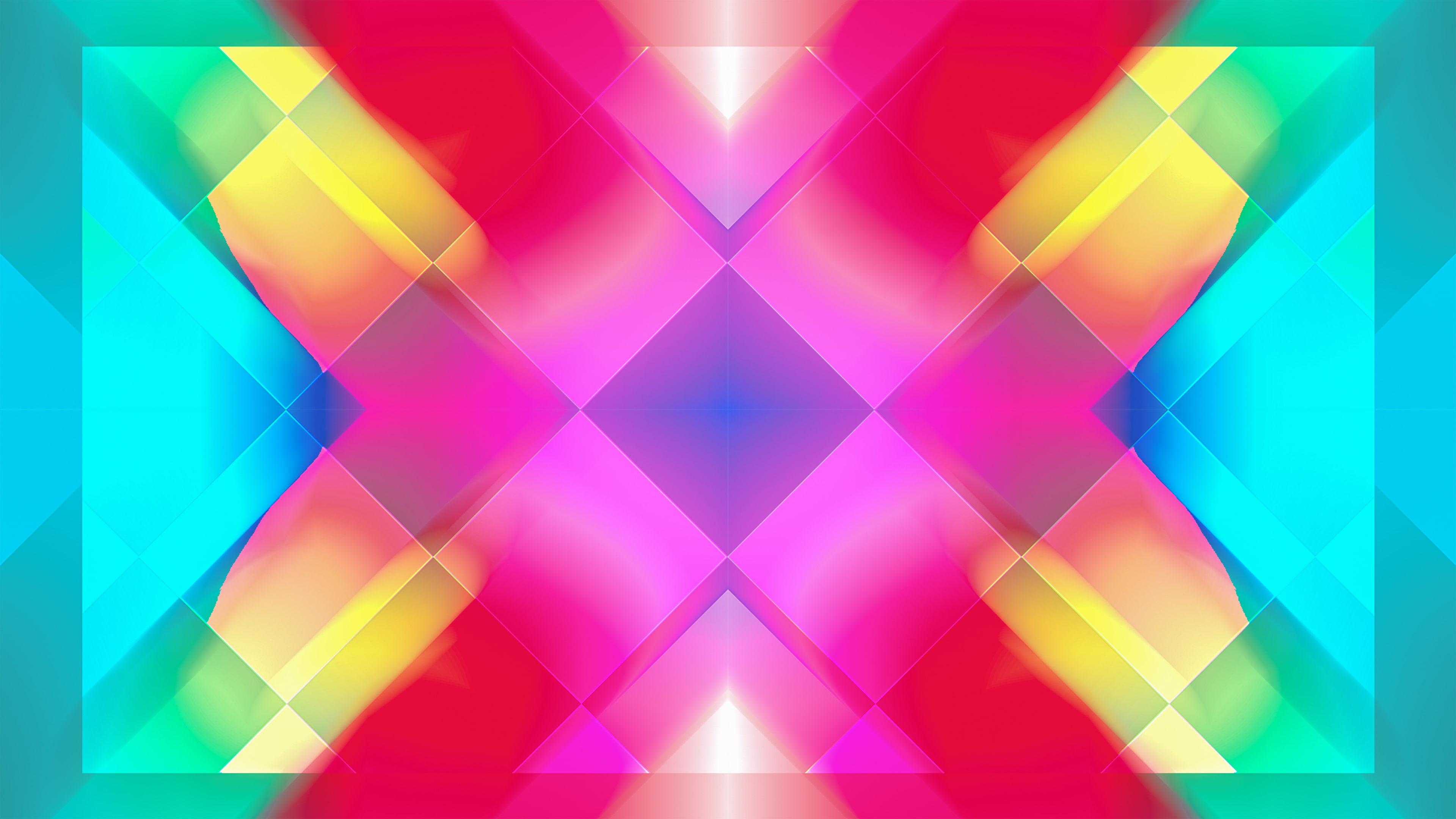 4K, psychedelic, digital art, abstract, colorful, HD Wallpaper