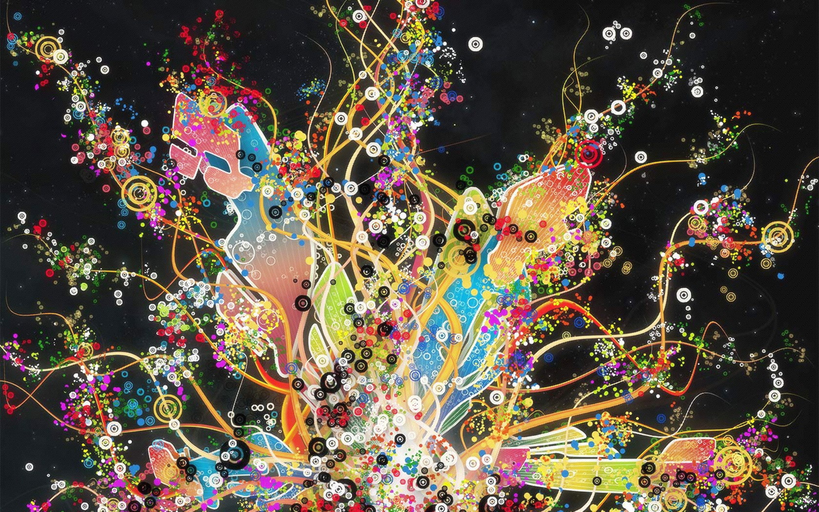 shape, digital art, colorful, light - natural phenomenon, studio shot, art and craft, fragility, complexity, motion, bubble, design, pattern, close-up, HD Wallpaper
