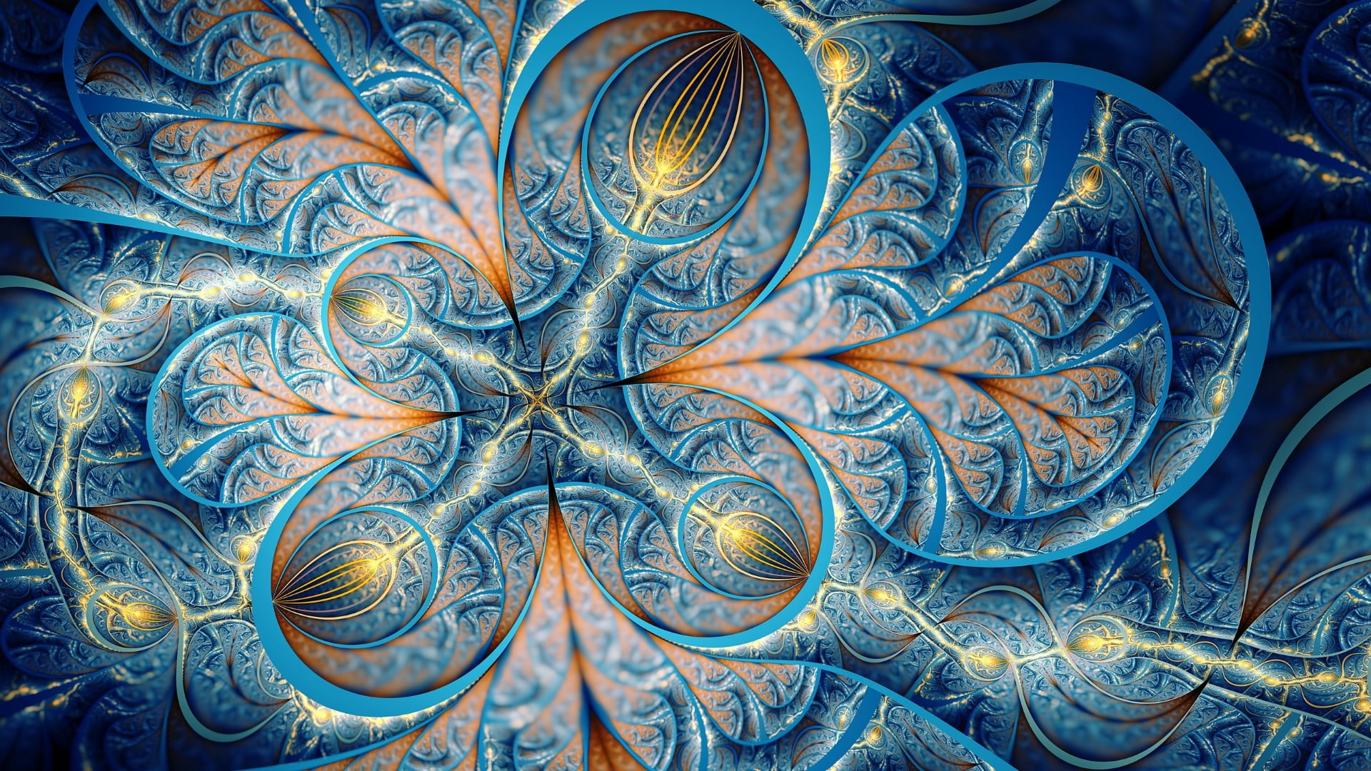 pattern, texture, floral pattern, art, ornate, religion, craft, digital art, design, fractal art, creativity, 1080P, backgrounds, blue, textured, indoors, HD Wallpaper