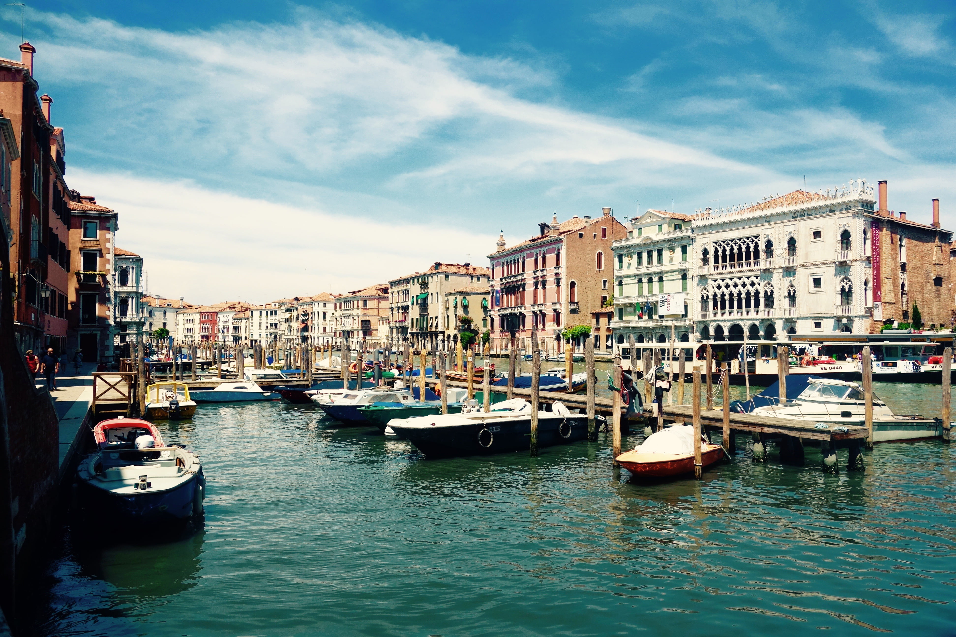architecture, outdoors, venice - Italy, travel, waterfront, old, summer, pier, nature, nautical Vessel, cultures, famous Place, tourism, mediterranean Sea, HD Wallpaper