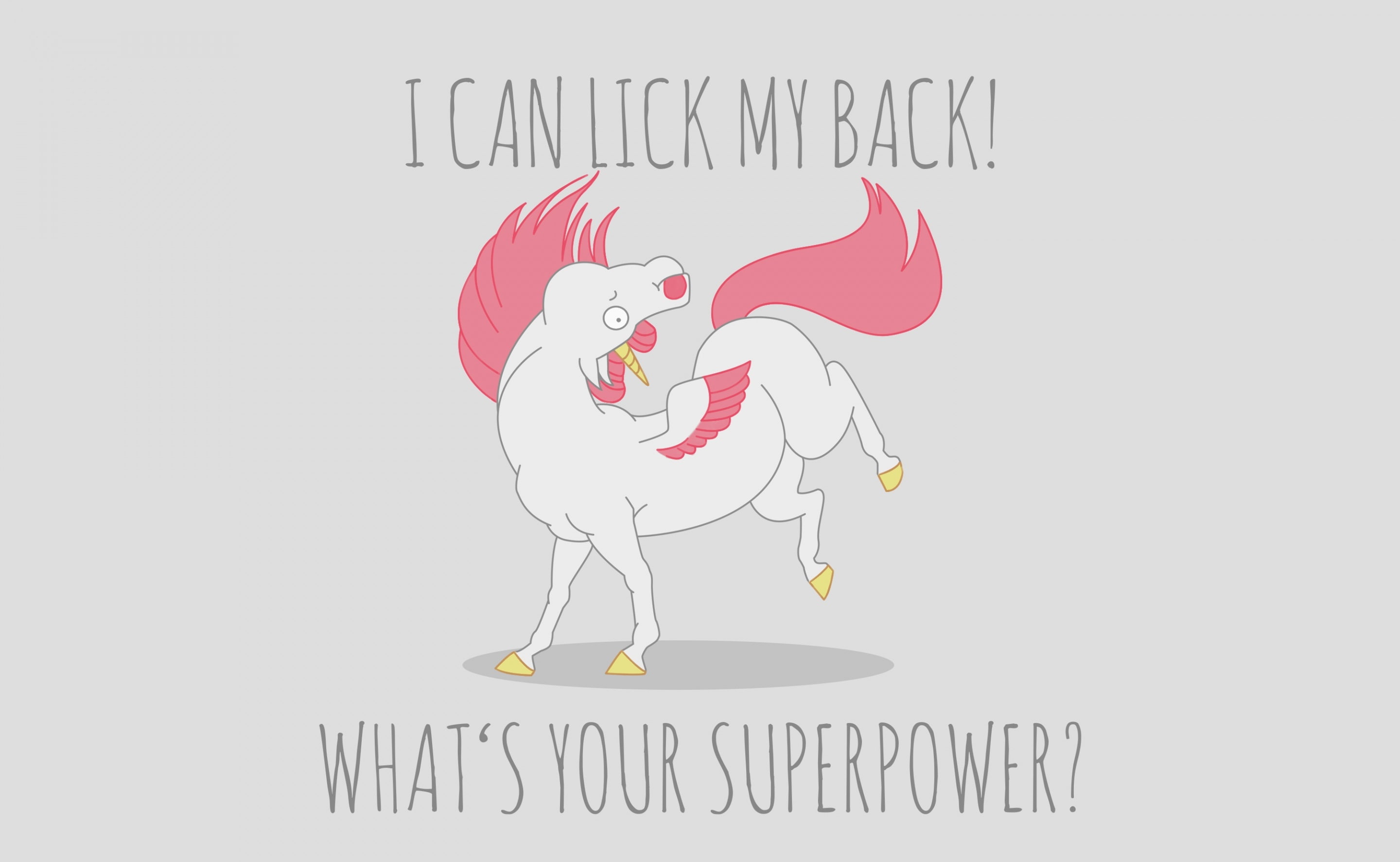 studio shot, text, Unicorn, humor, fun, Pink, communication, lick, indoors, mammal, Yellow, copy space, art and craft, creativity, back, Funny, pagacorn, HD Wallpaper