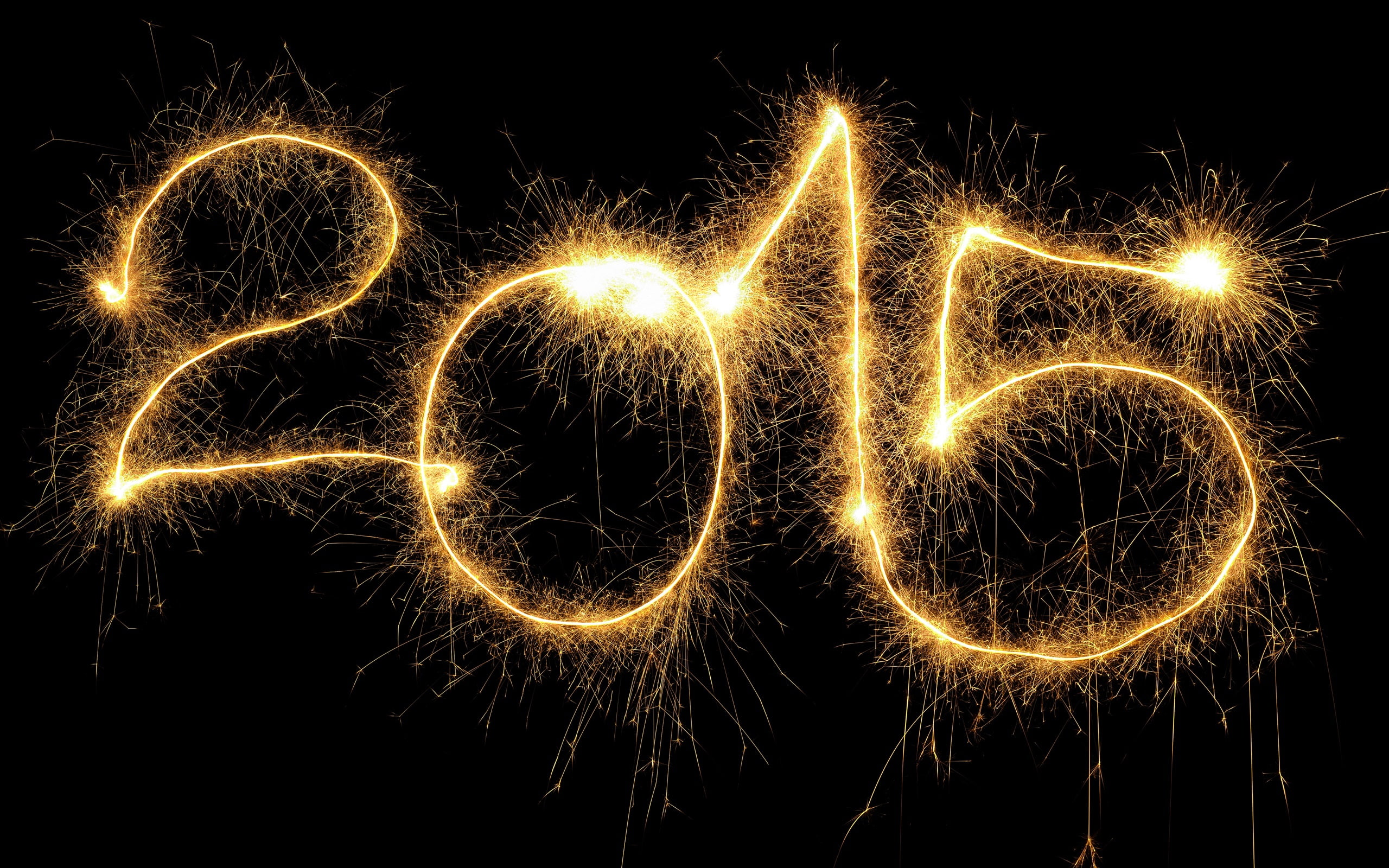 New, 2K, Year, Fireworks, Beautiful, Night, 2015, HD Wallpaper