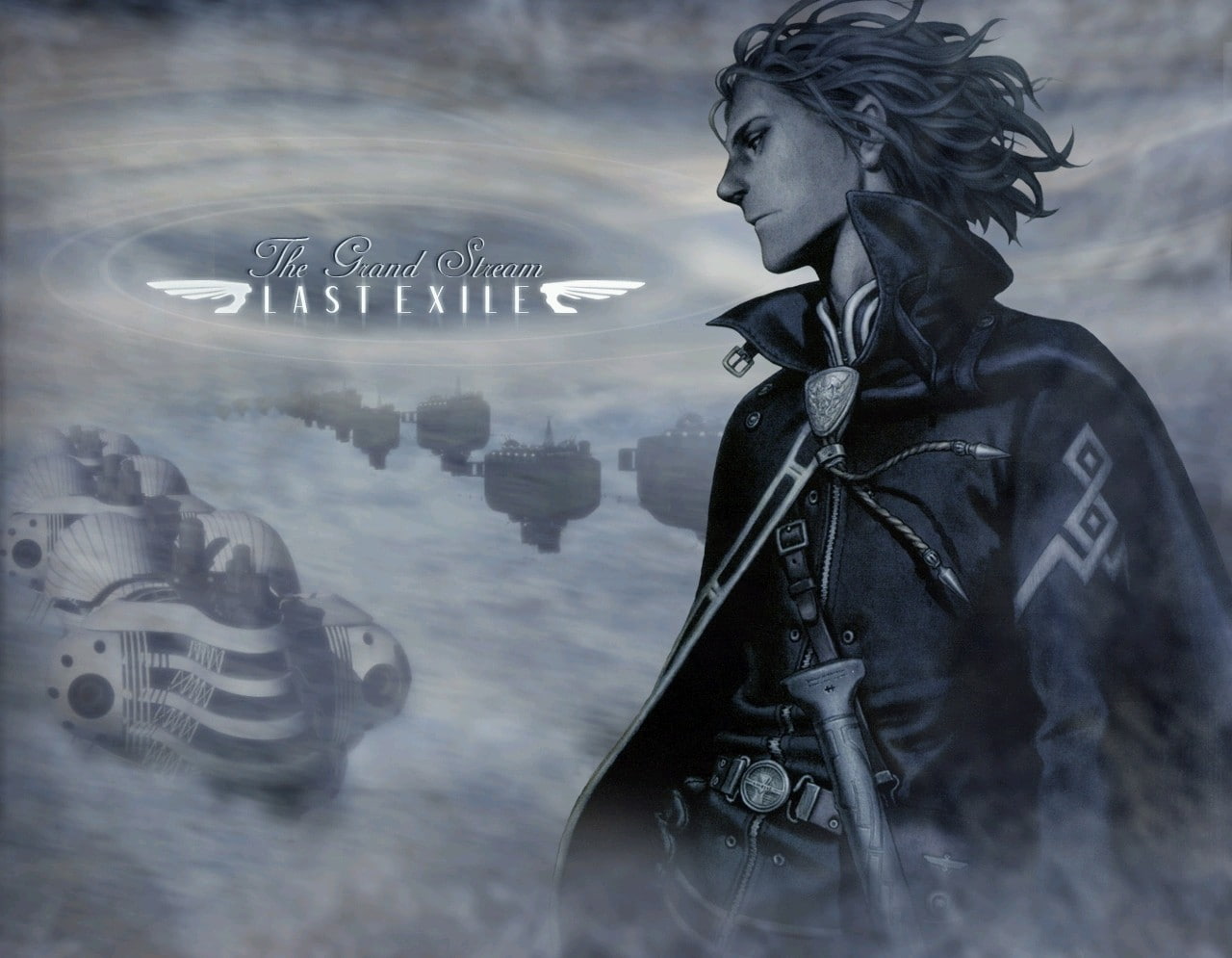 art and craft, western script, clothing, representation, people, Last Exile, human representation, nature, male likeness, reflection, outdoors, text, side view, HD Wallpaper