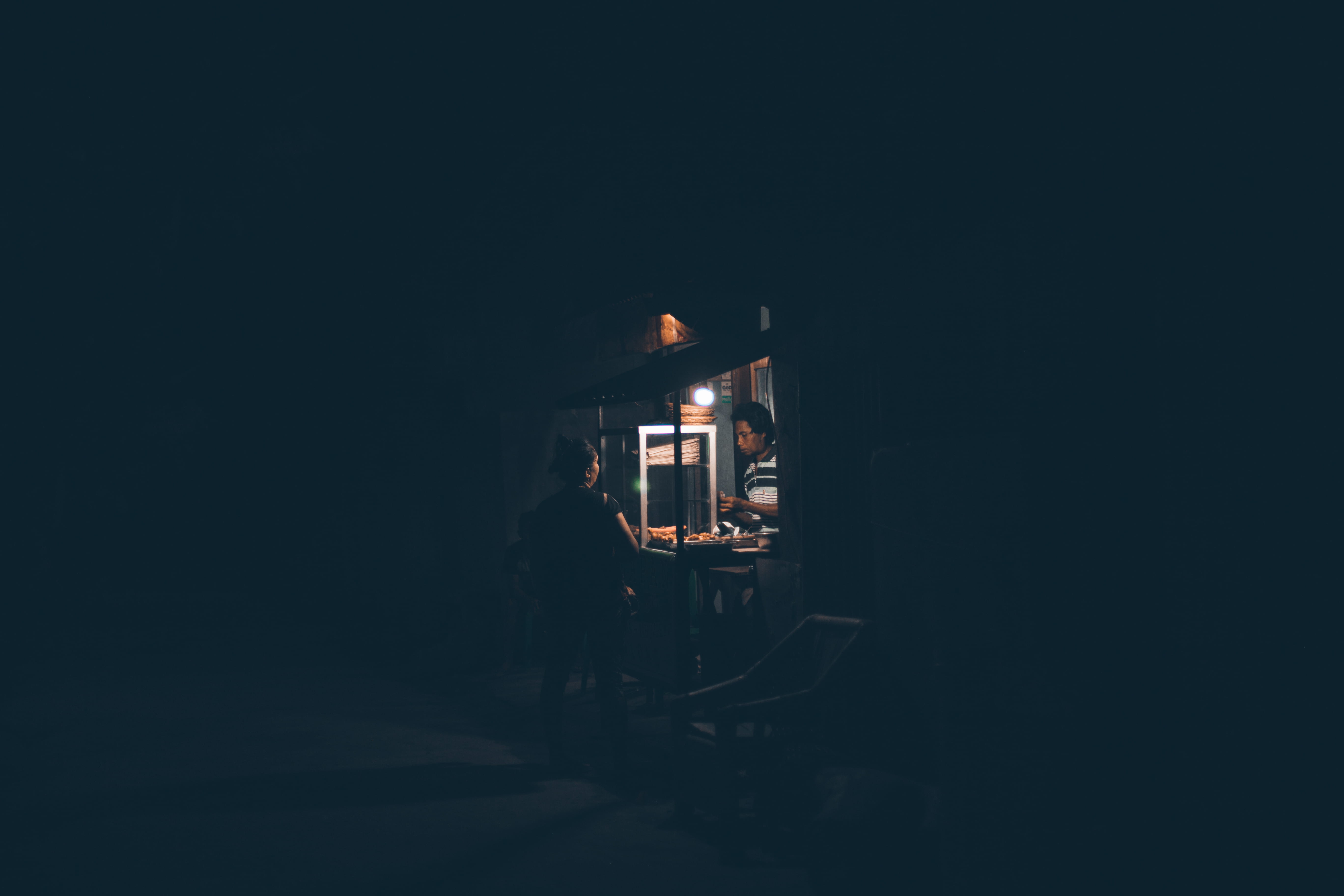 close, sausage, moments, real people, building, blue, sell, night, one person, person, lifestyles, copy space, selling, dark, store, men, bread, sale, illuminated, HD Wallpaper