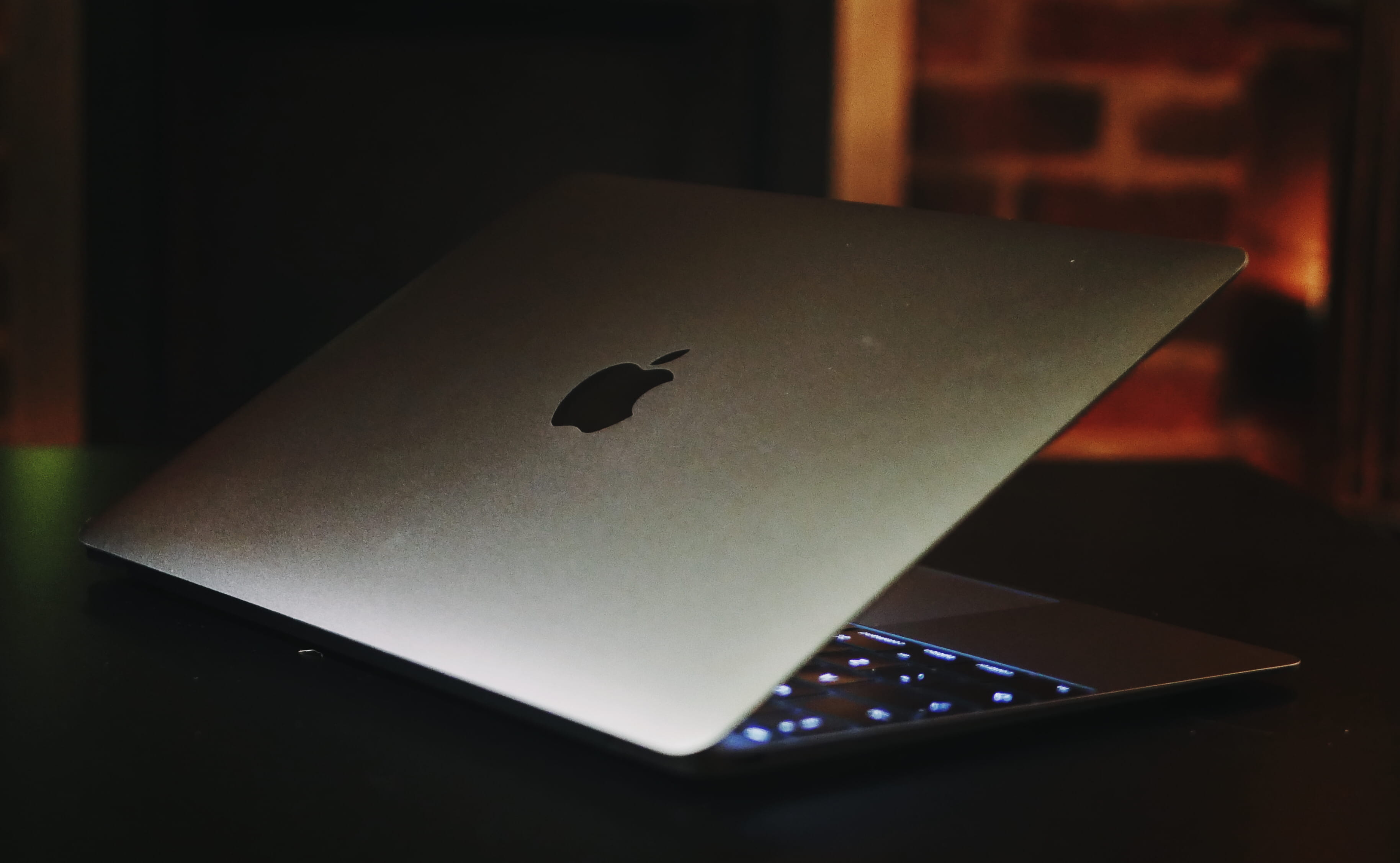 wireless technology, computer equipment, macbook, animal themes, portable computer, communication, focus on foreground, apple laptop, 2K, dark, heart shape, HD Wallpaper