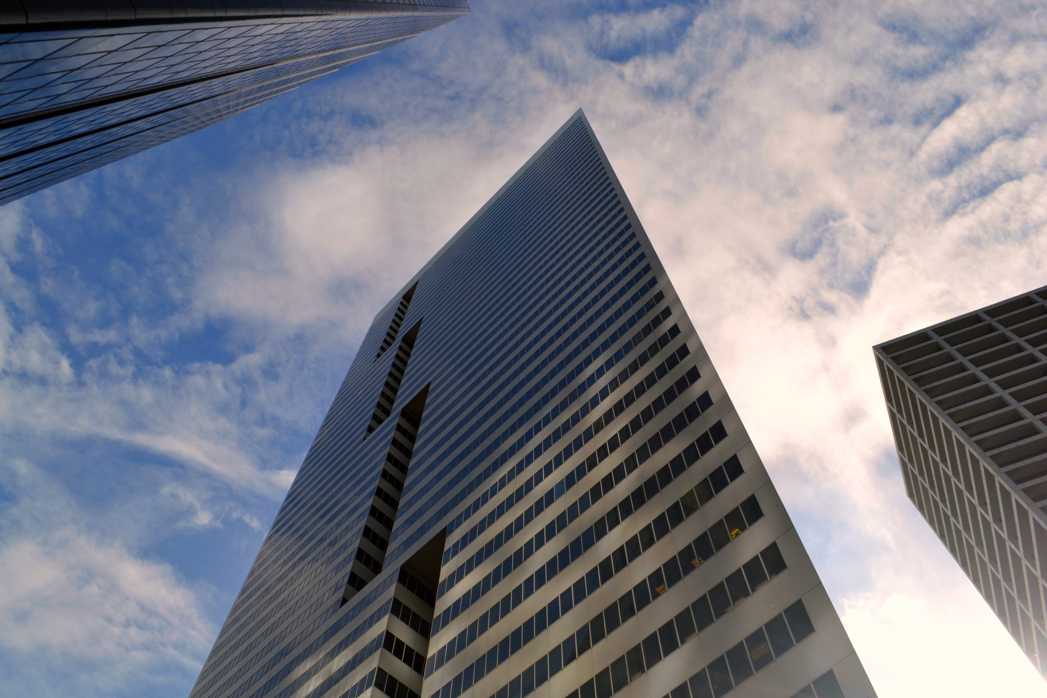 sky, home, office, professional, new, skyscraper, usa, commercial, expression, low, property, employee, insurance, angle, work force, place of work, street, HD Wallpaper