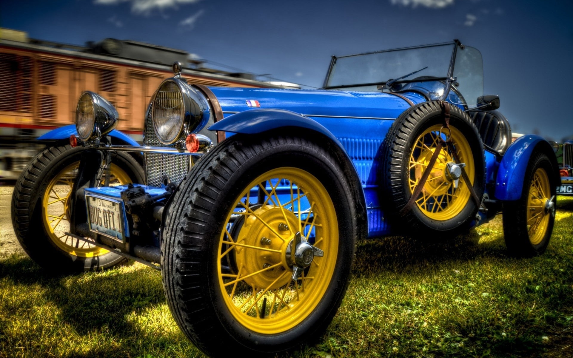 vintage cars, bugatti, old cars, 1080P, type, Bugatti Type 37, HD Wallpaper