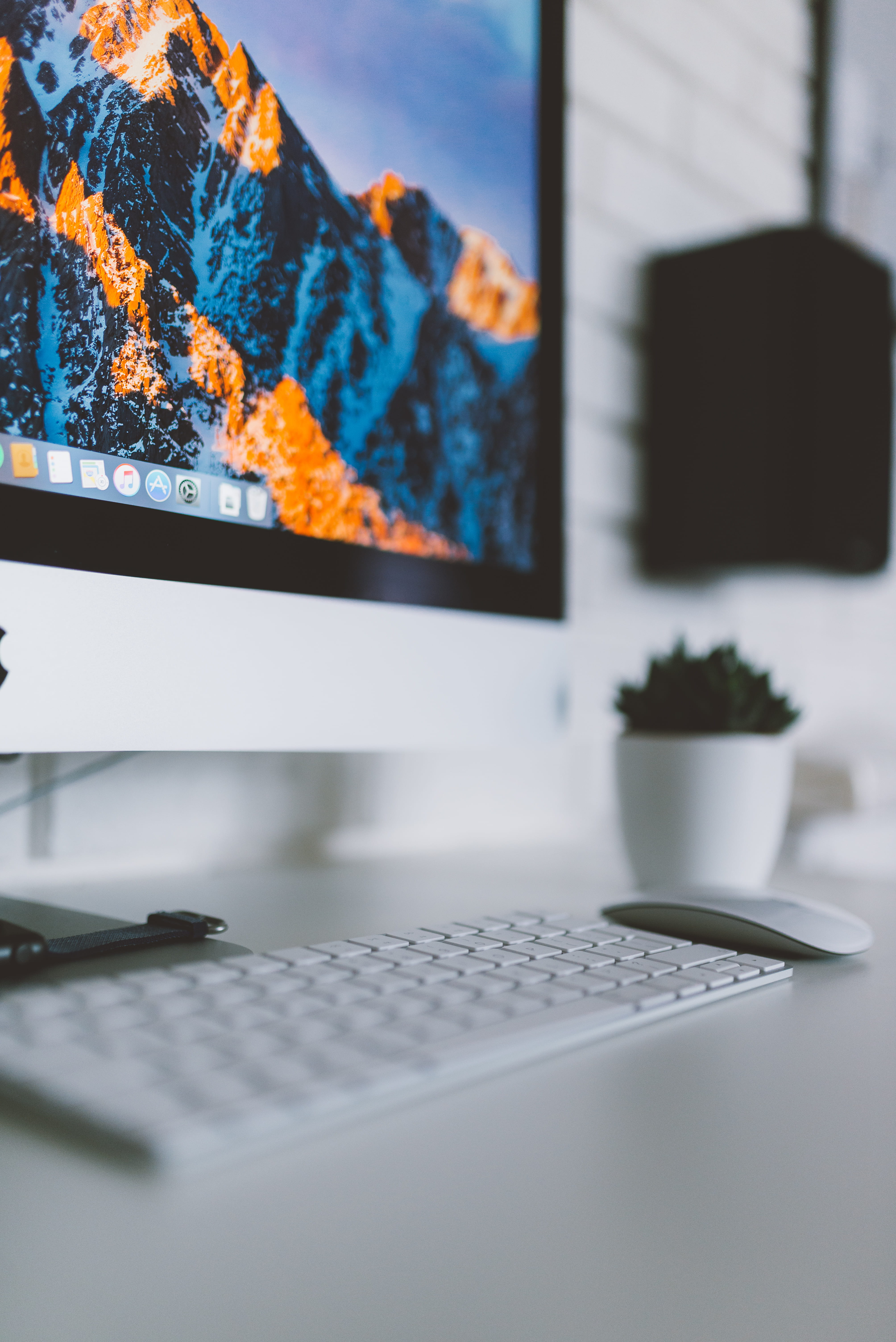 magic, desktop, day, laptop, plant, mouse, table, technology, tree, furniture, setup, imac, office, selective focus, desk, 5K, nature, workspace, silver, Phone HD Wallpaper