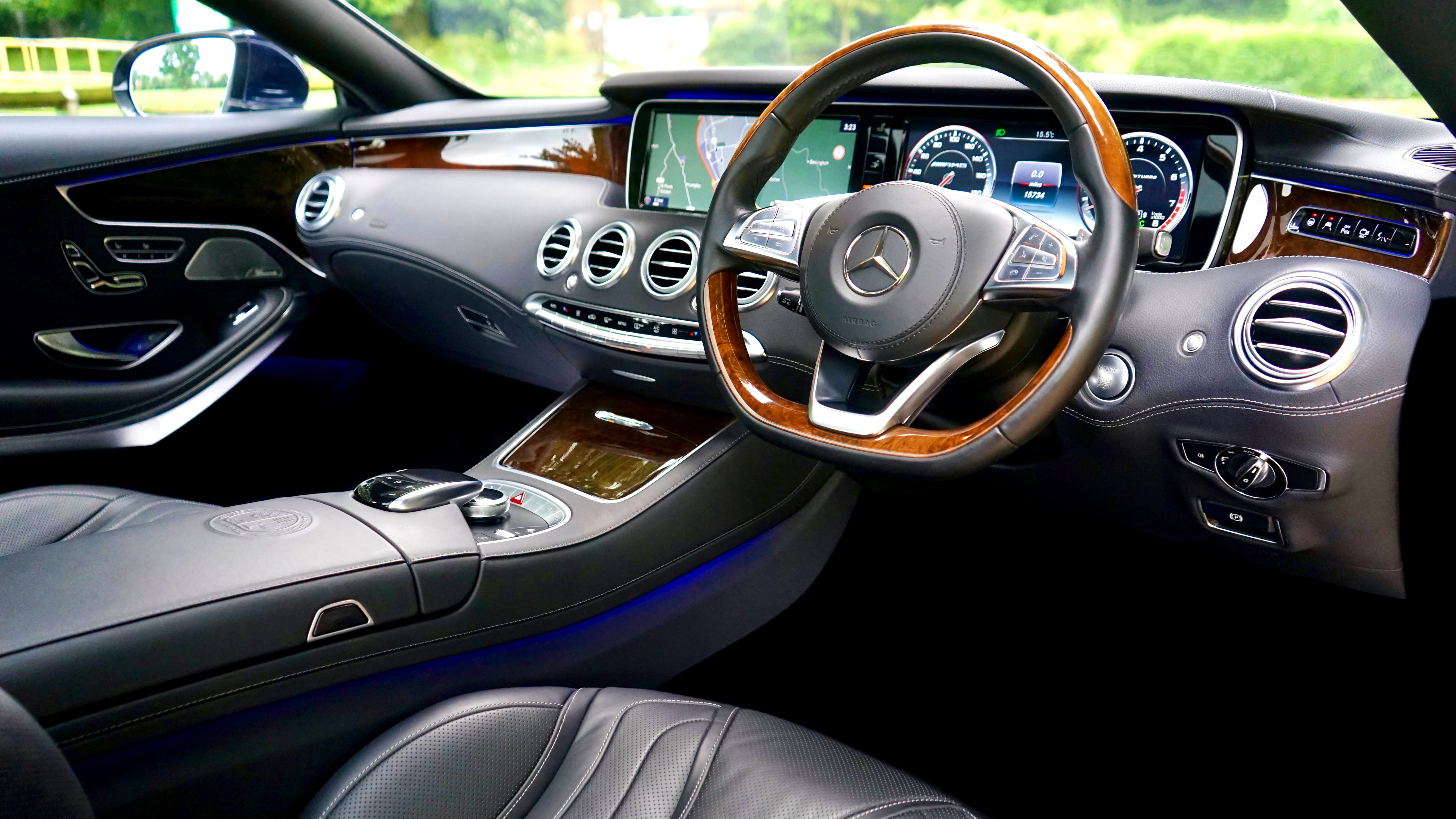 vehicle interior, speedometer, shift, car, travel, control, steering wheel, dash, drive, mode of transportation, design, 5K, style, gray, speed, automobile, HD Wallpaper