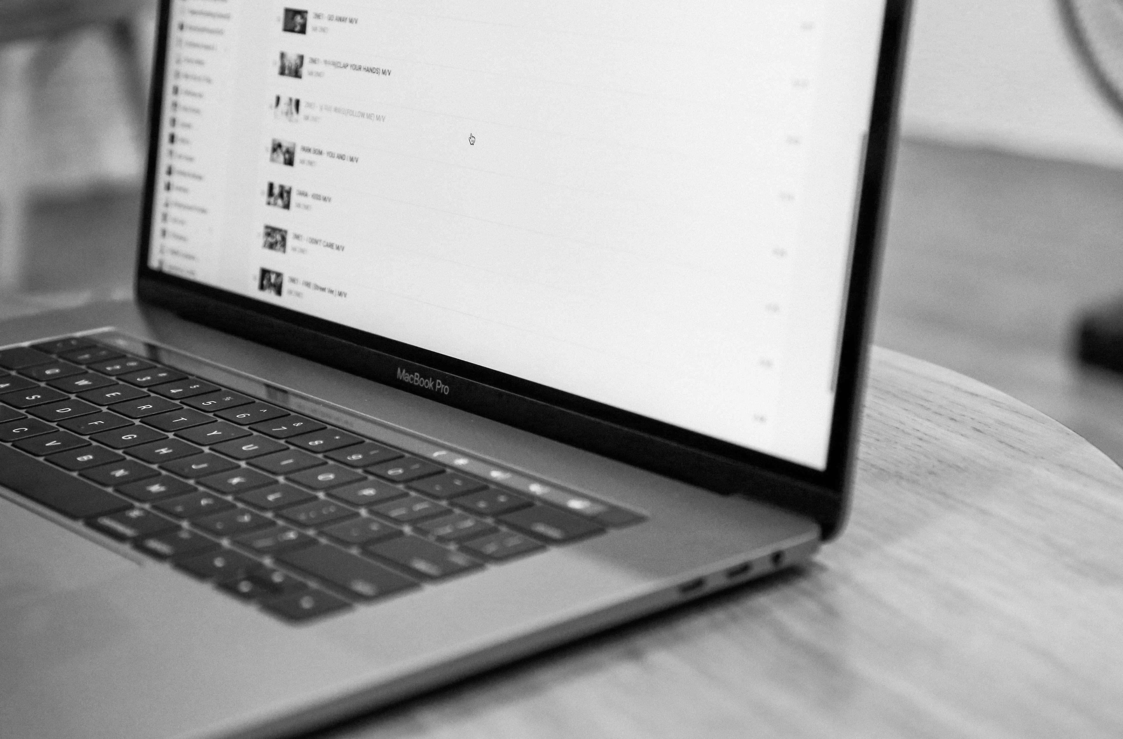 touch bar, selective focus, internet, computer network, computer monitor, website, apple mac, laptop, computer keyboard, computer, macbook, 4K, macbook pro 2016, HD Wallpaper