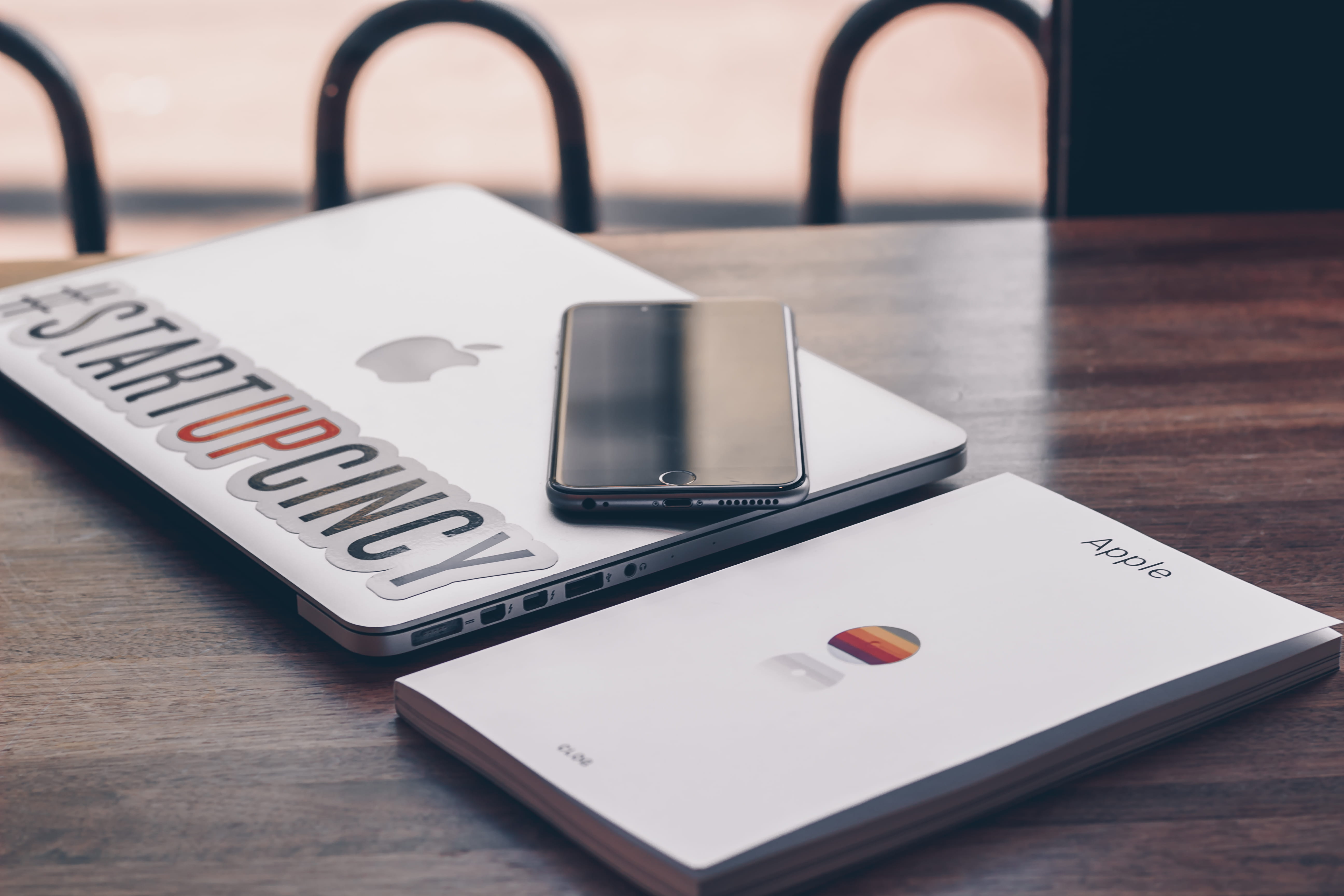post, phone, wood - material, no people, desk, silver, credit card, message, brown, tech, portability, 5K, pro, smart phone, communication, table, close-up, HD Wallpaper