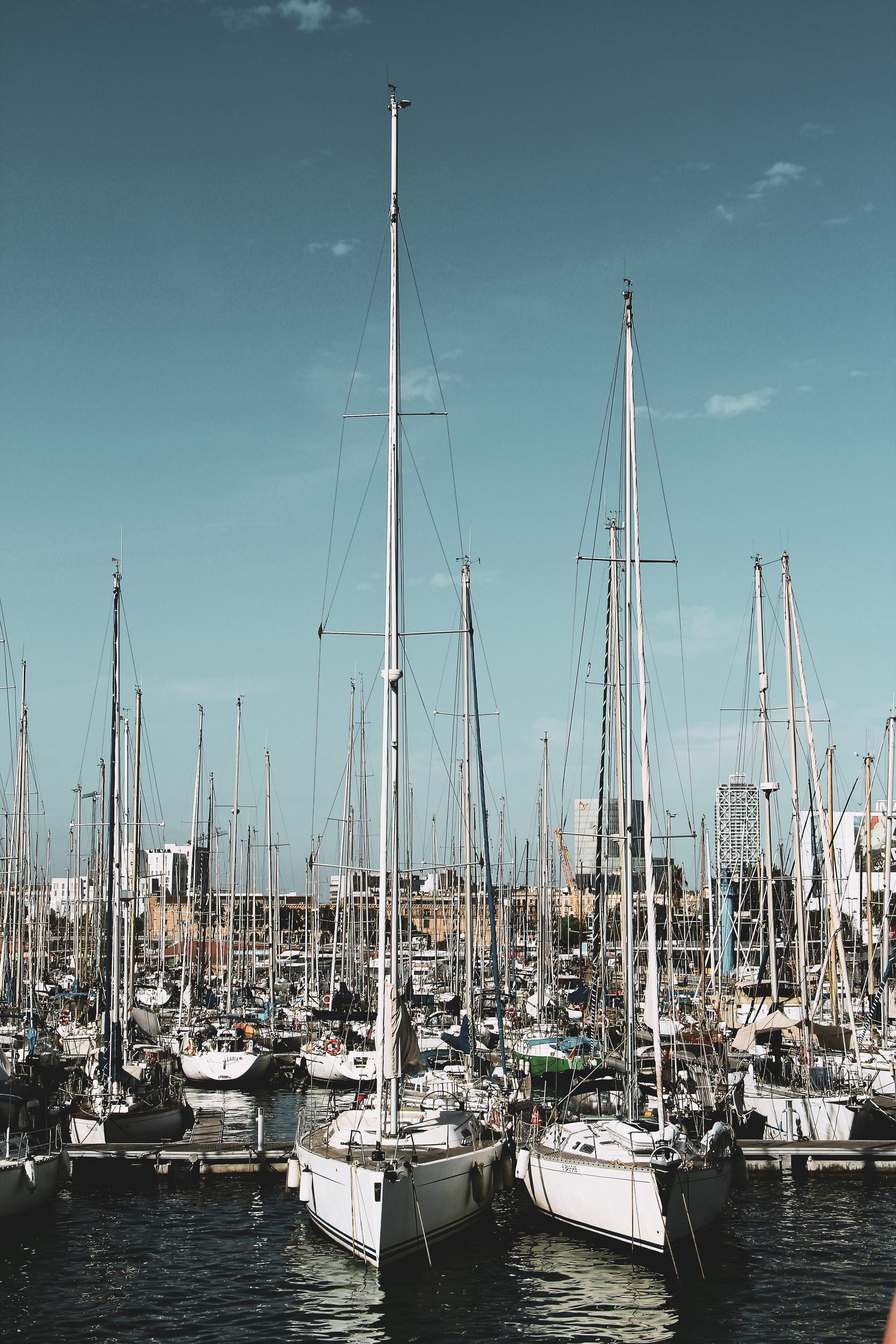 transportation, sea, pole, day, o, outdoors, gray, sky, sailing, port, travel, 5K, nautical vessel, no people, ocean, sailboat, nature, mast, architecture, Phone HD Wallpaper