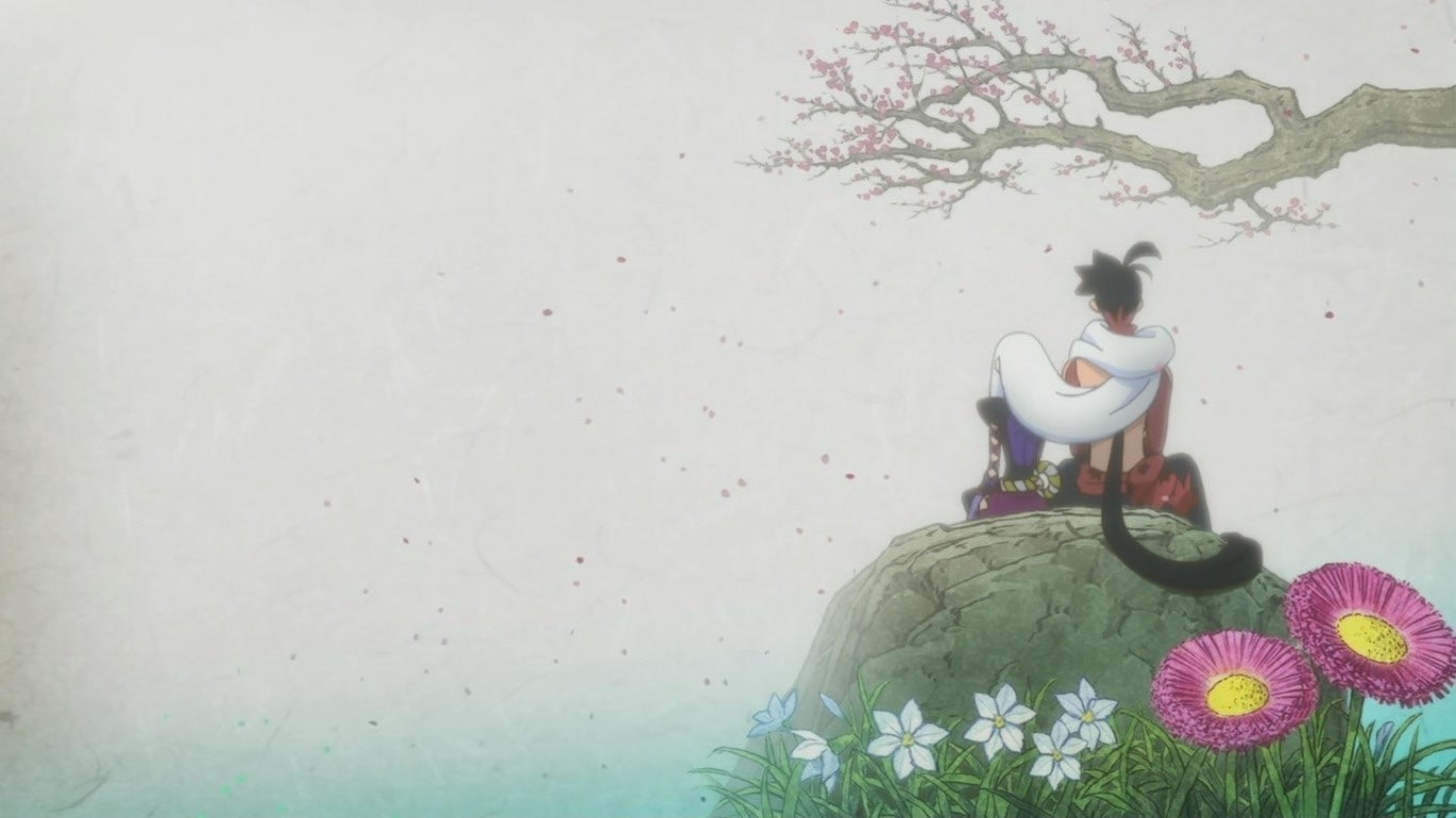 one person, white color, sitting, casual clothing, 720P, nature, anime, women, flower, day, Katanagatari, plant, fragility, young adult, freshness, outdoors, HD Wallpaper