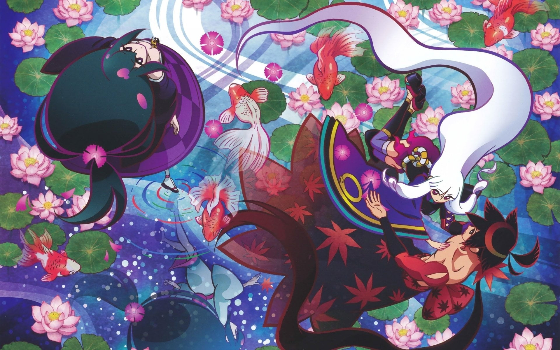 high angle view, day, creativity, art and craft, nature, representation, pattern, animal representation, Anime, 1080P, multi colored, Katanagatari, craft, HD Wallpaper