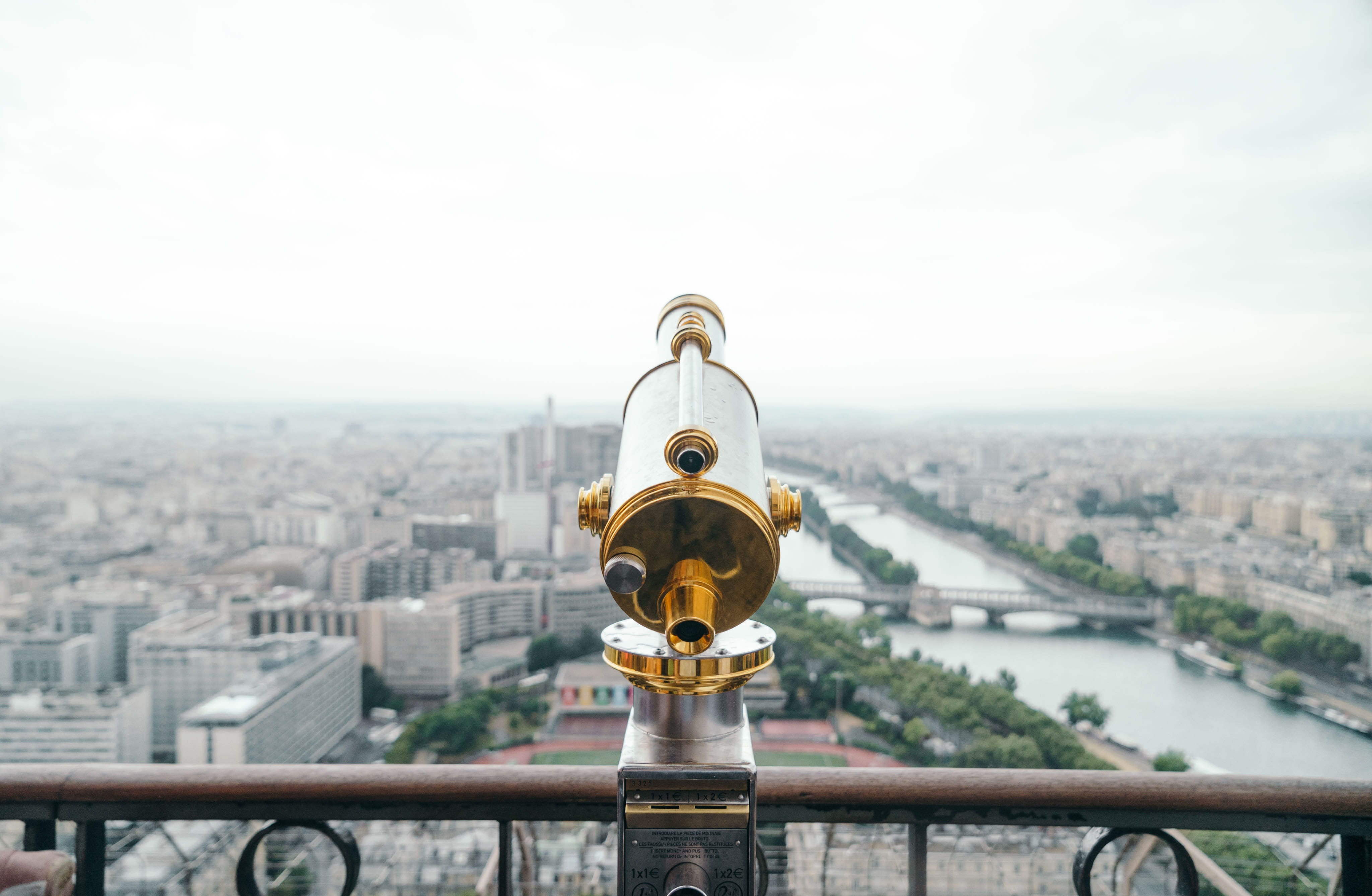 urban, nature, summer, bridge, downtown, cityscape, river, binoculars, water, skyscraper, coin operated, architecture, outdoors, city, coin-operated binoculars, HD Wallpaper