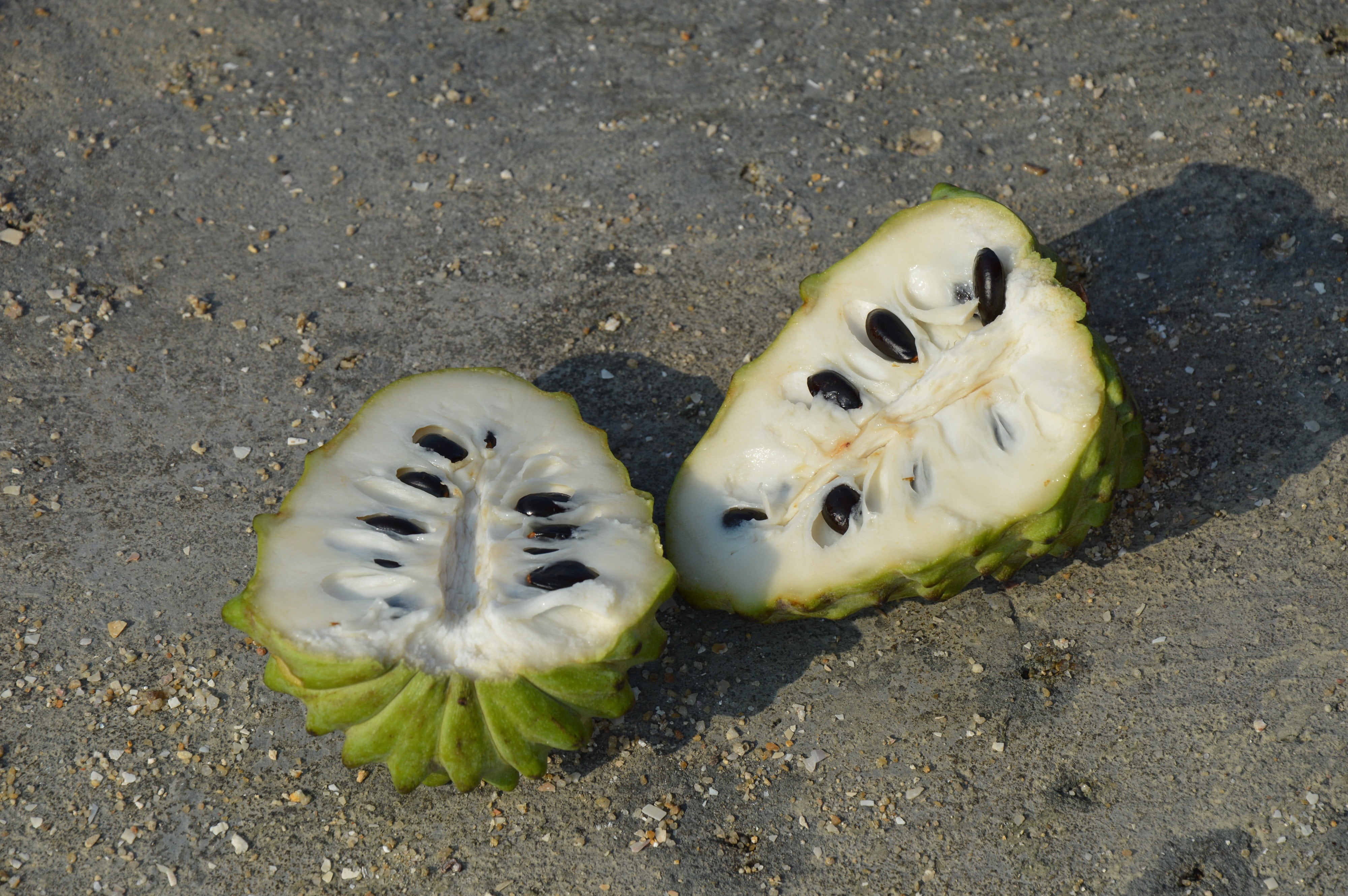 still life, close-up, high angle view, custard apple, seeds, sweet, green color, wellbeing, sugar apple, healthy eating, fruit, outdoors, nature, road, HD Wallpaper
