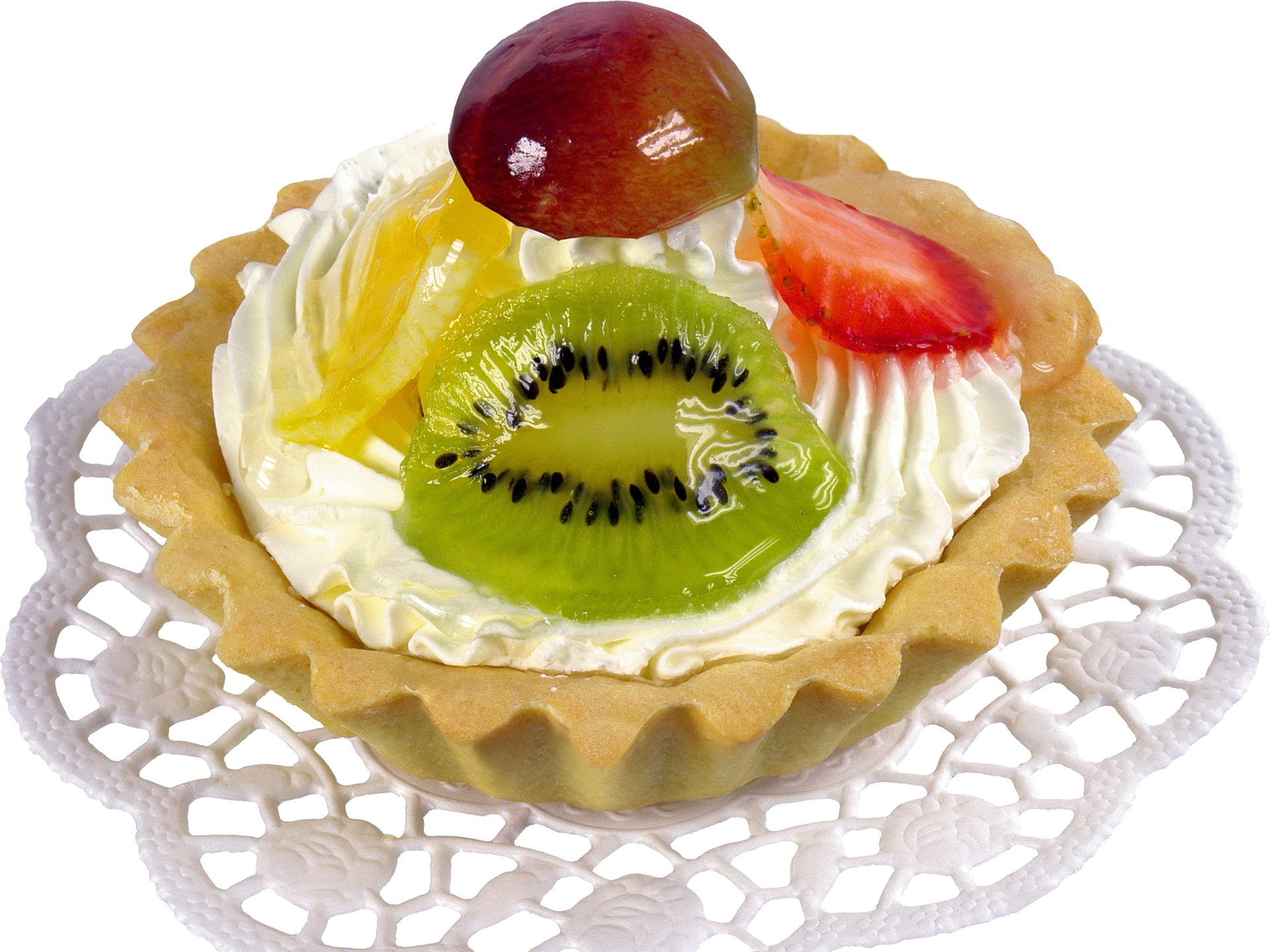 cream, tart - Dessert, slice, indoors, food styling, icing, close-up, bakery, fruit, white, ready-to-eat, food And Drink, gourmet, sugar, baked pastry item, HD Wallpaper