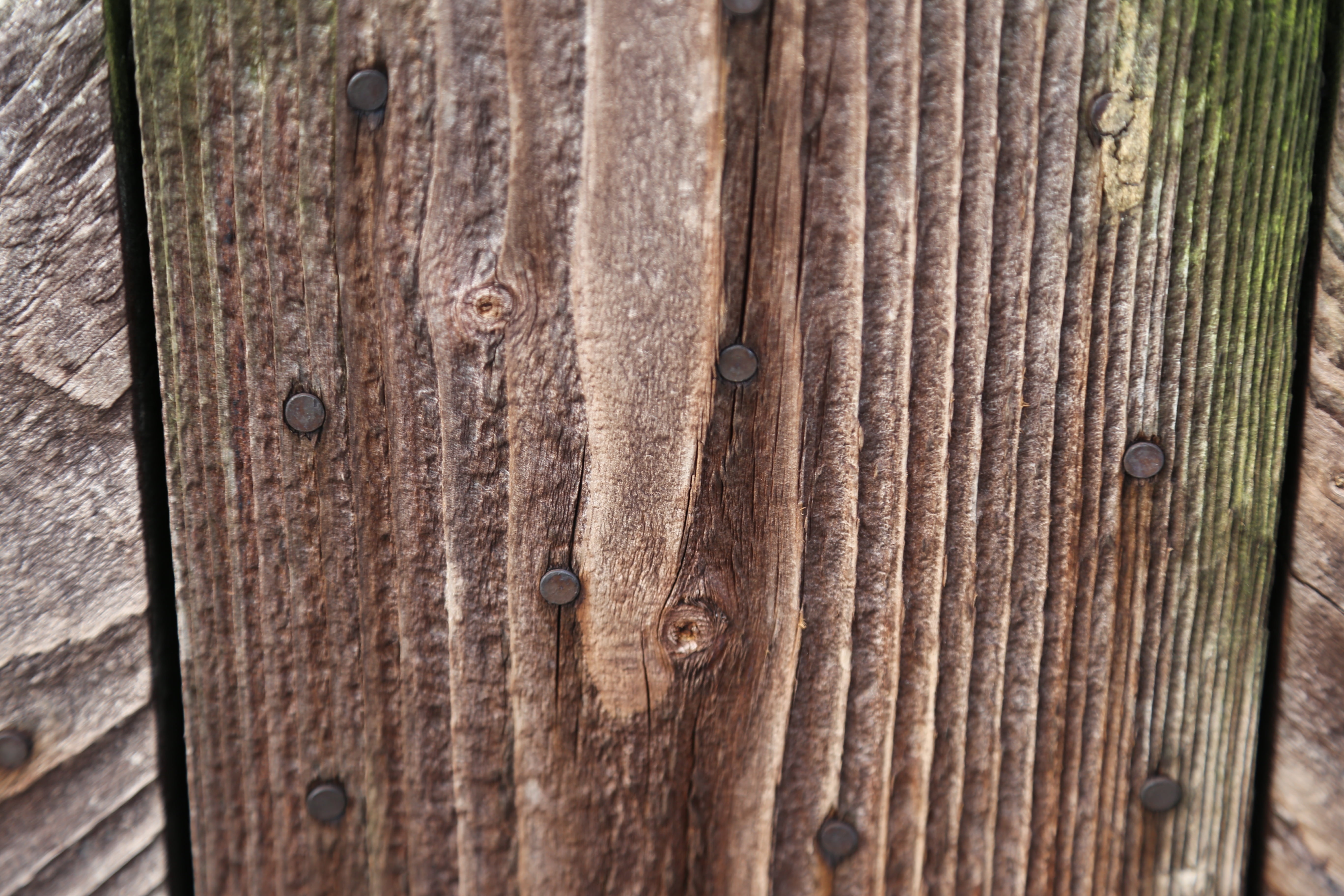 wood fence, facade, door, wood, wood grain, wood - material, close-up, metal, day, pattern, wooden boards, nailed, wooden wall, textured, barrier, wall boards, HD Wallpaper