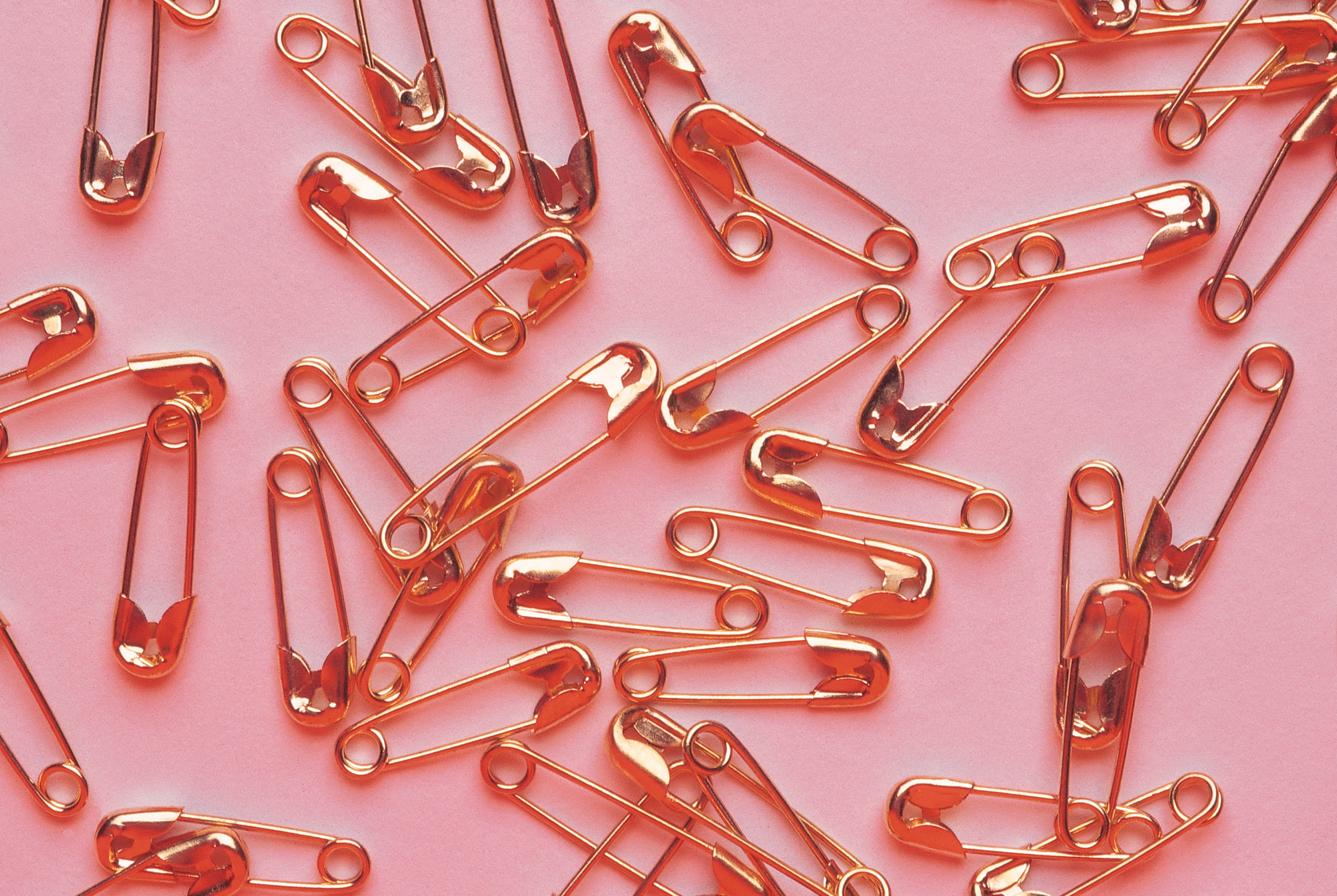 abundance, work tool, indoors, pink background, group, directly above, red, pink color, backgrounds, lot, office supply, 2K, variation, large group of objects, HD Wallpaper
