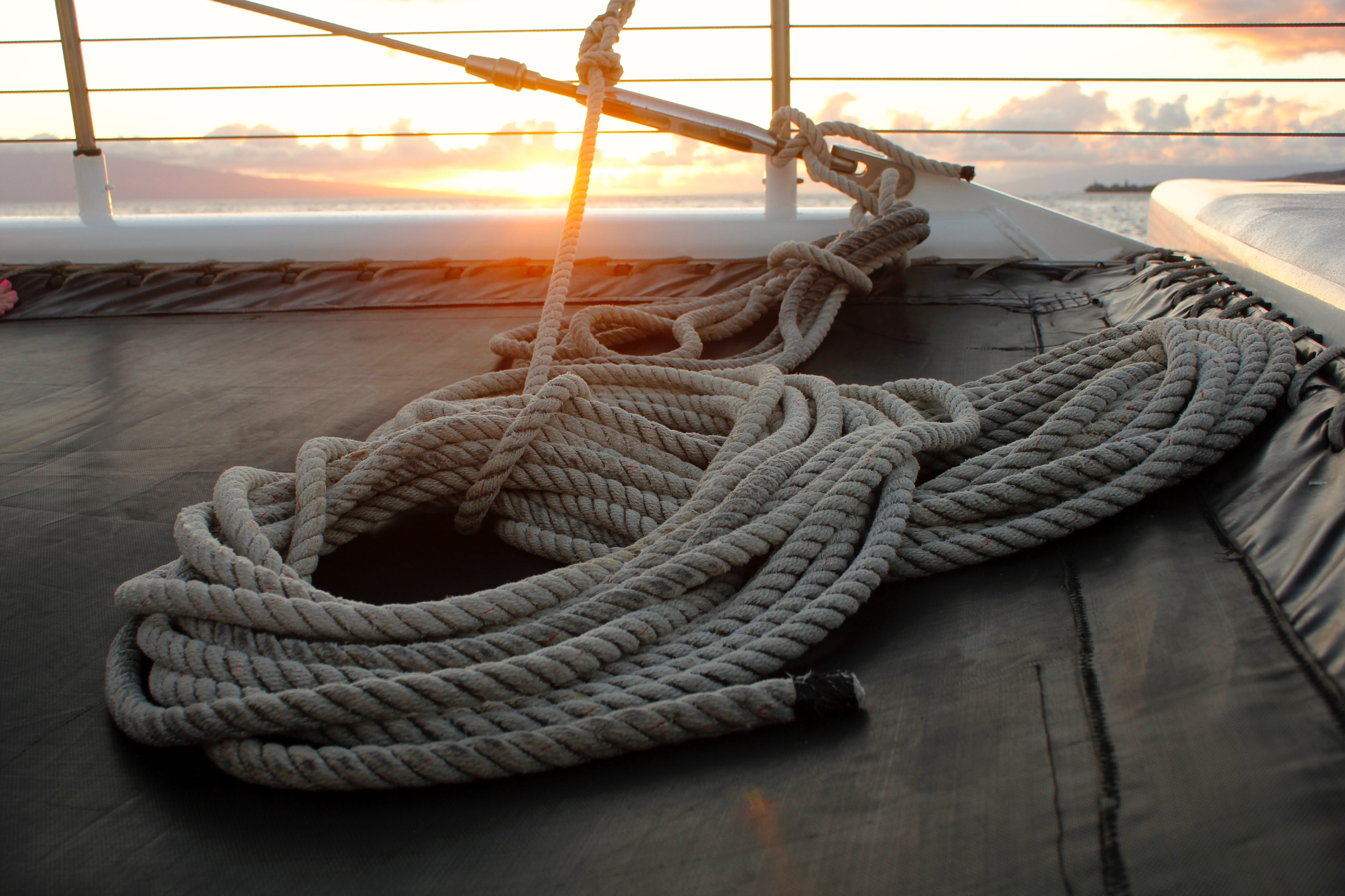 white, no People, rope, ship, mode of transportation, closeup, water, connection, harbor, moored, 5K, vehicle interior, yachting, close-up, rigging, sailing Ship, HD Wallpaper