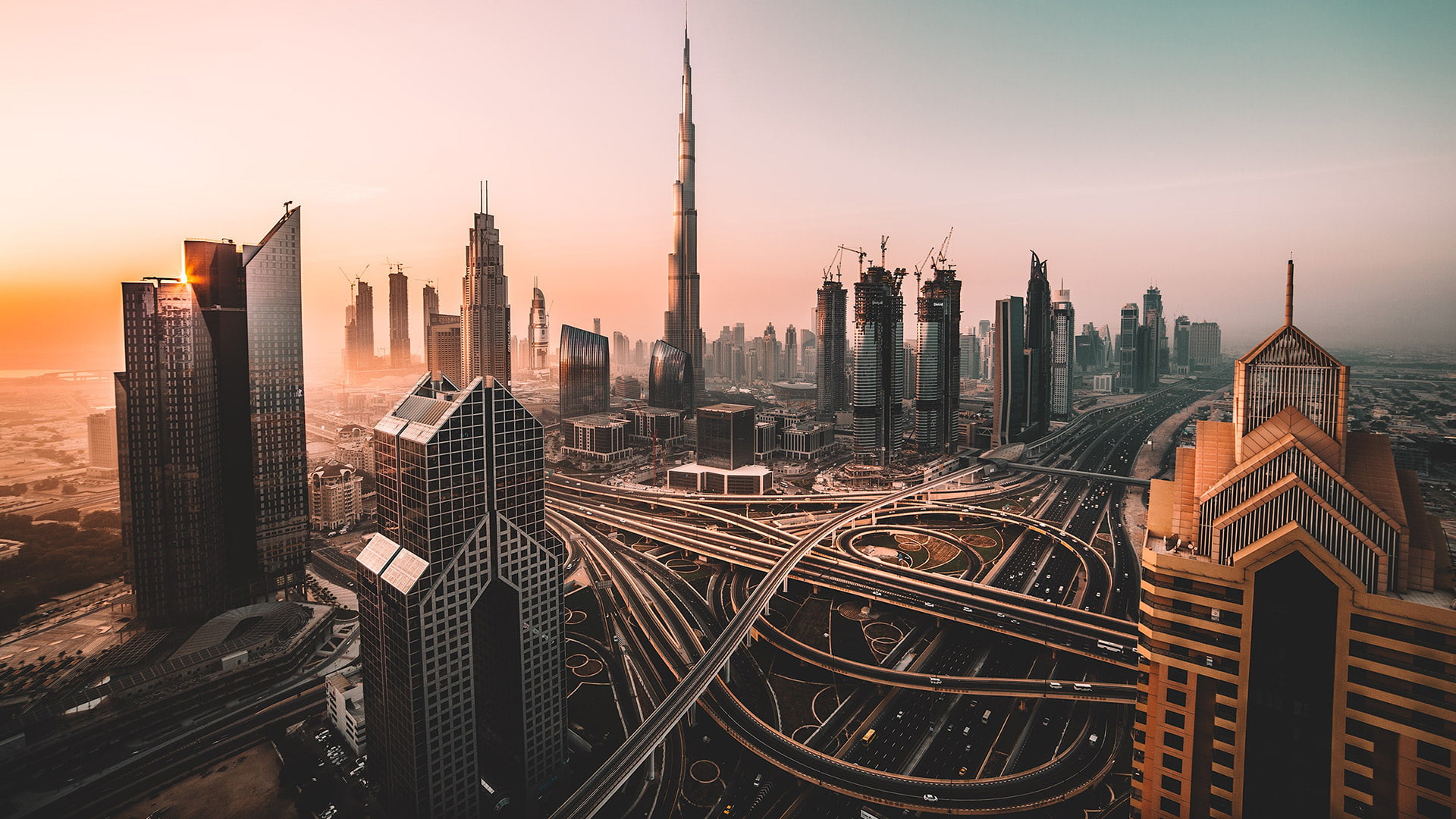 mist, Burj Khalifa, Dubai, 1080P, building, cityscape, photography, HD Wallpaper