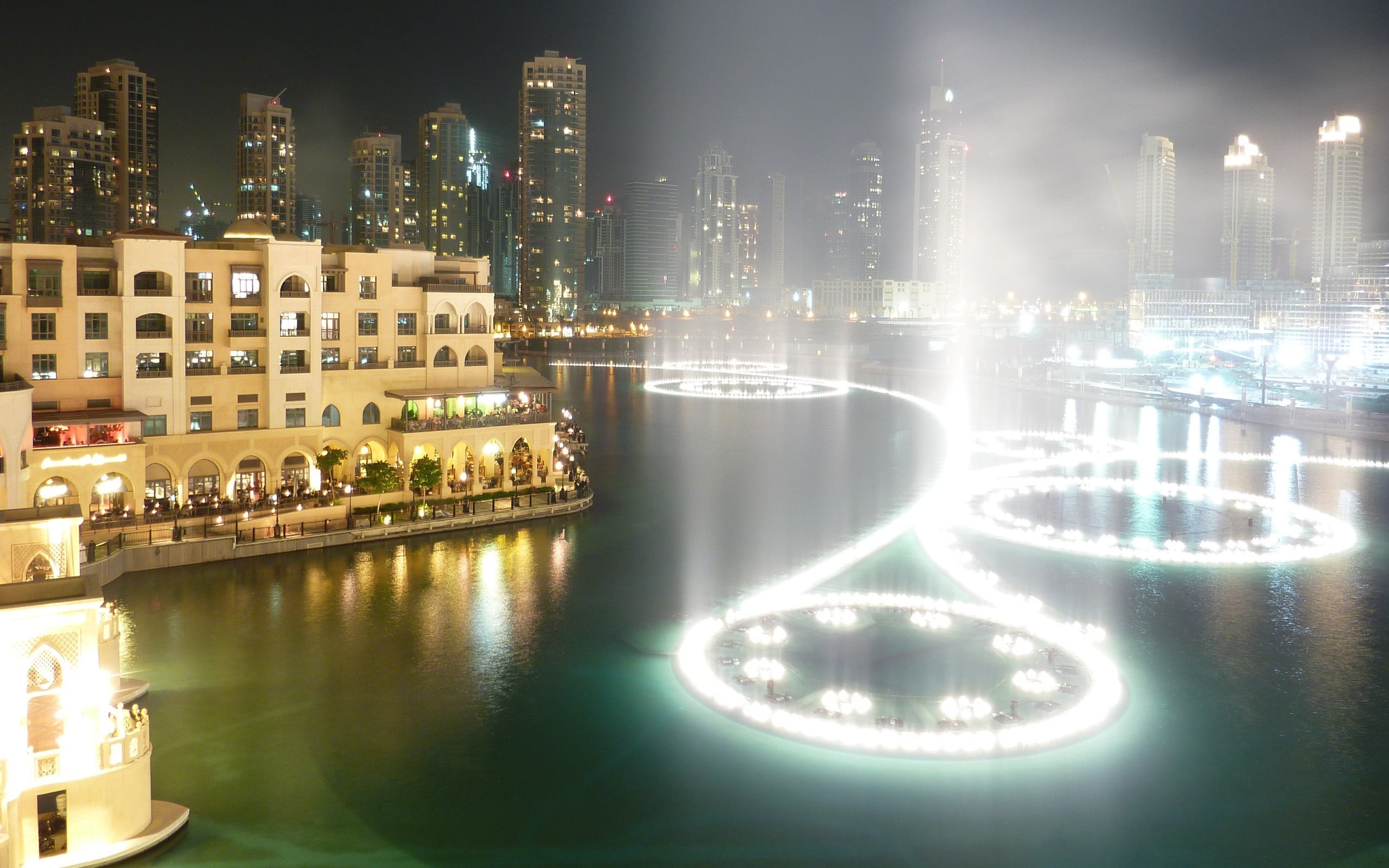 landscape, body, building, cityscape, residential district, city life, financial district, building exterior, Dubai, 2K, luxury, modern, city, outdoors, HD Wallpaper