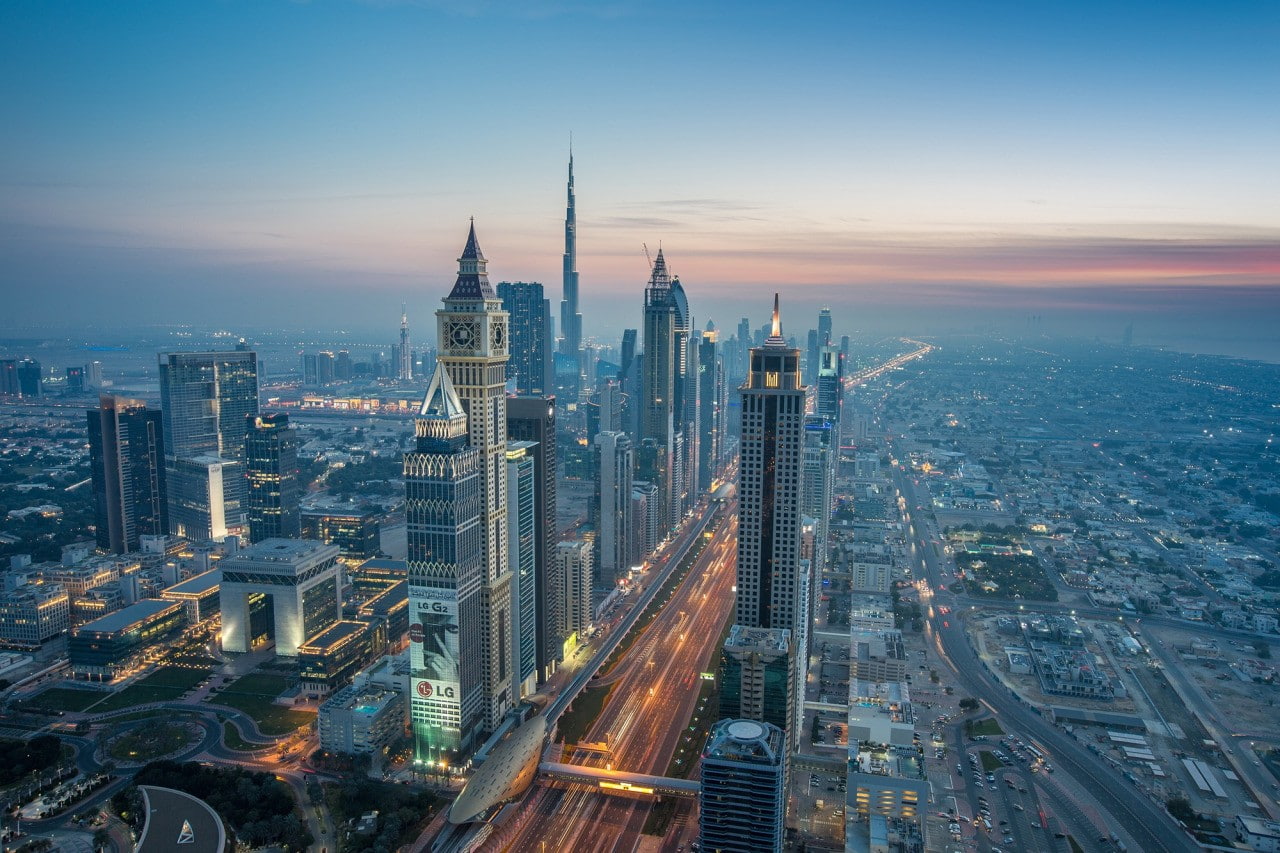 residential district, sunset, building, city, 720P, high angle view, travel destinations, built structure, building exterior, skyscraper, spire, sky, modern, HD Wallpaper