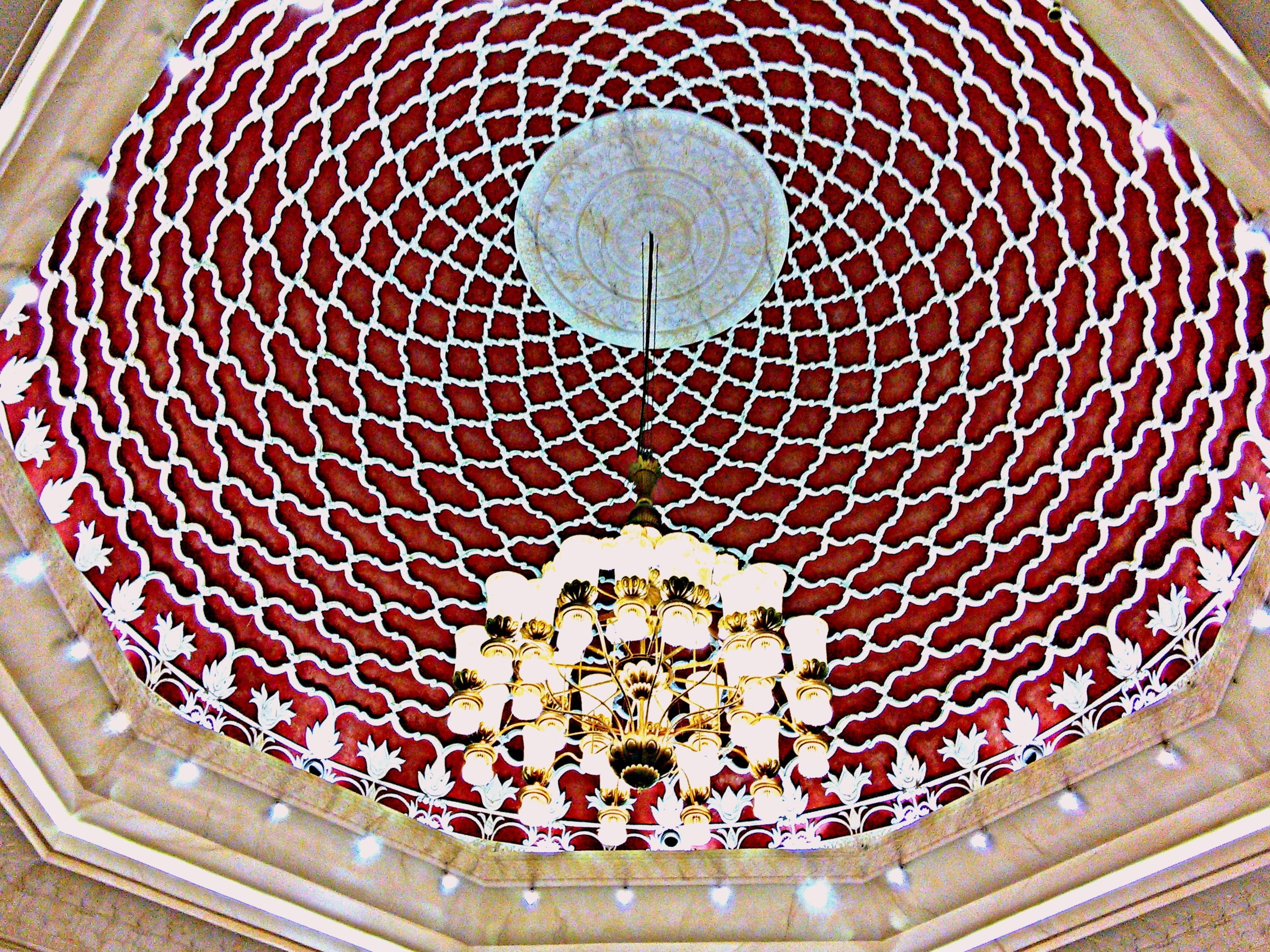 high angle view, belief, spirituality, chandelier, science, emirates, no people, asia, indoors, sweet food, sightseeing, architecture, design, close-up, HD Wallpaper