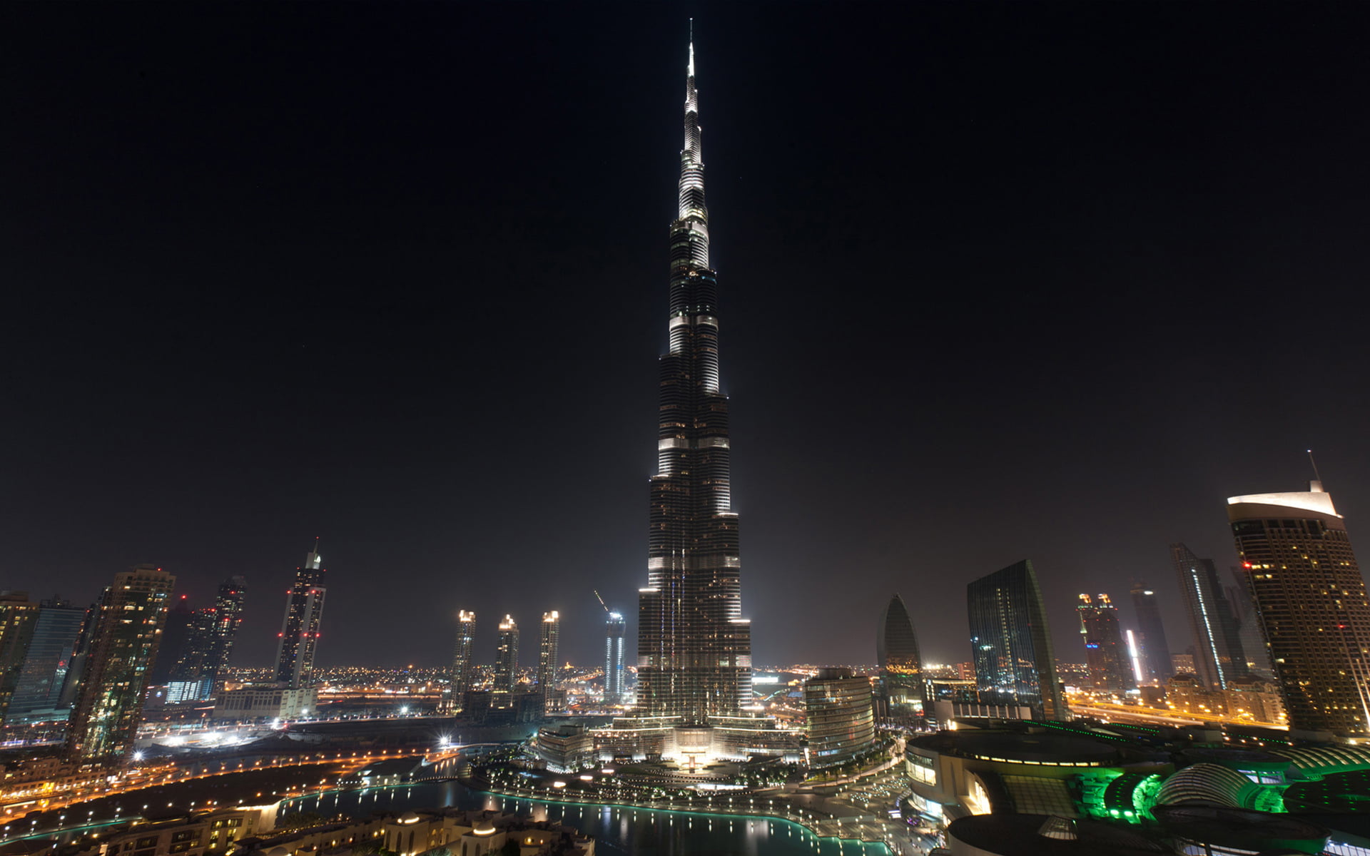 outdoors, panoramic, downtown District, famous Place, building, travel, asia, building Exterior, the sky, night, illuminated, sky, architecture, office building exterior, HD Wallpaper