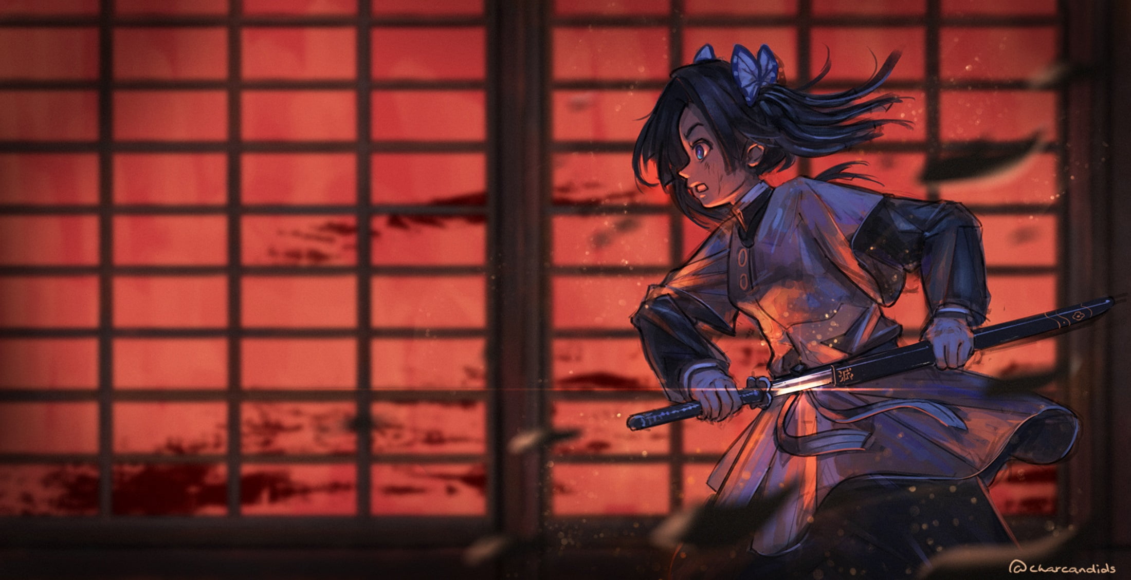 1080P, Demon Slayer: Kimetsu no Yaiba, Anime, Aoi Kanzaki, HD Wallpaper