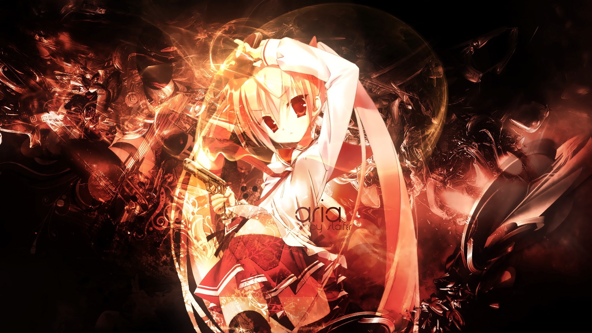 1080P, aria the scarlet ammo, HD Wallpaper