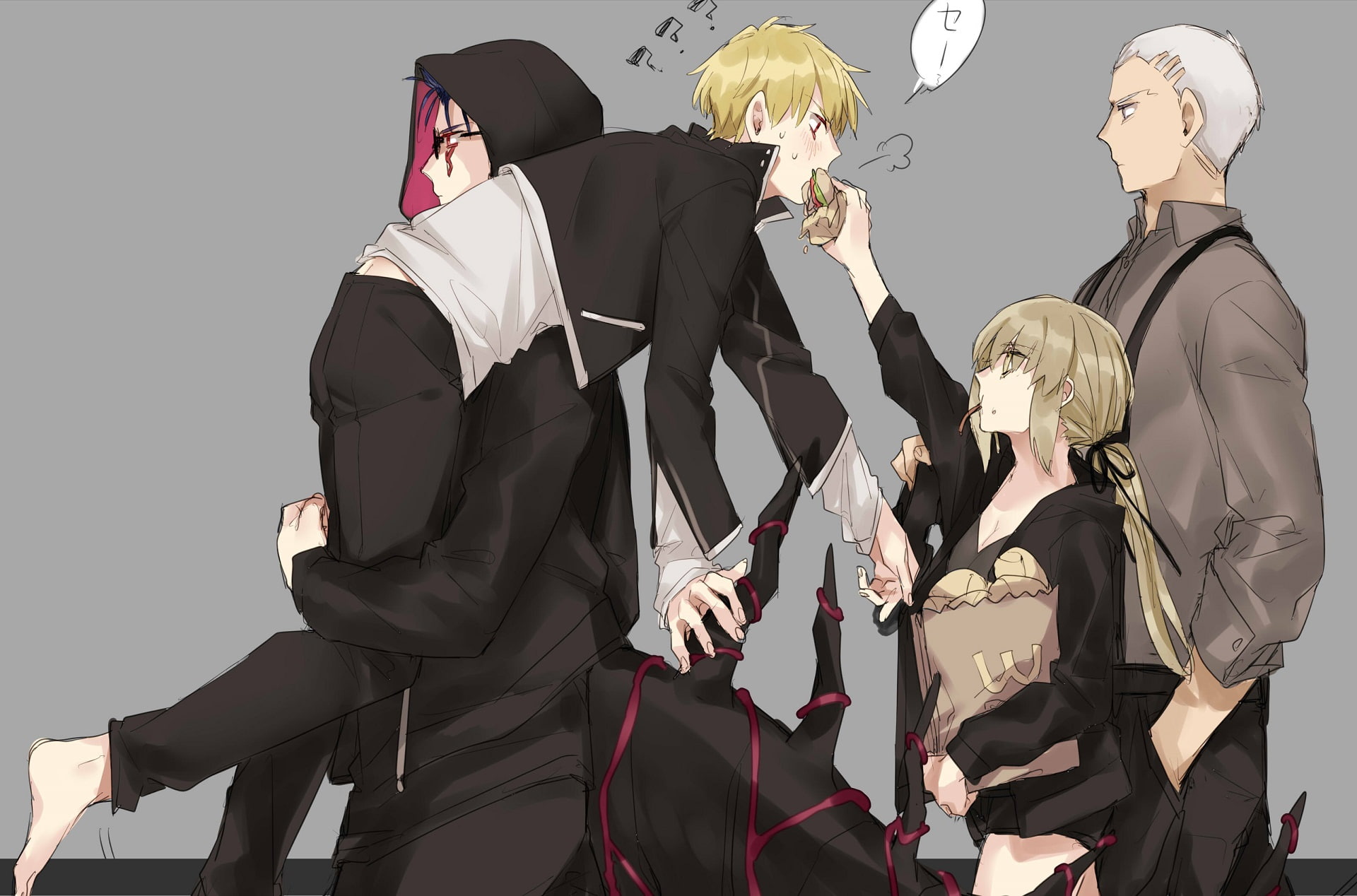 Cu Chulainn Alter, 1080P, Gilgamesh (Fate Series), Fate Series, Emiya Alter, Saber Alter, Fate/Grand Order, HD Wallpaper