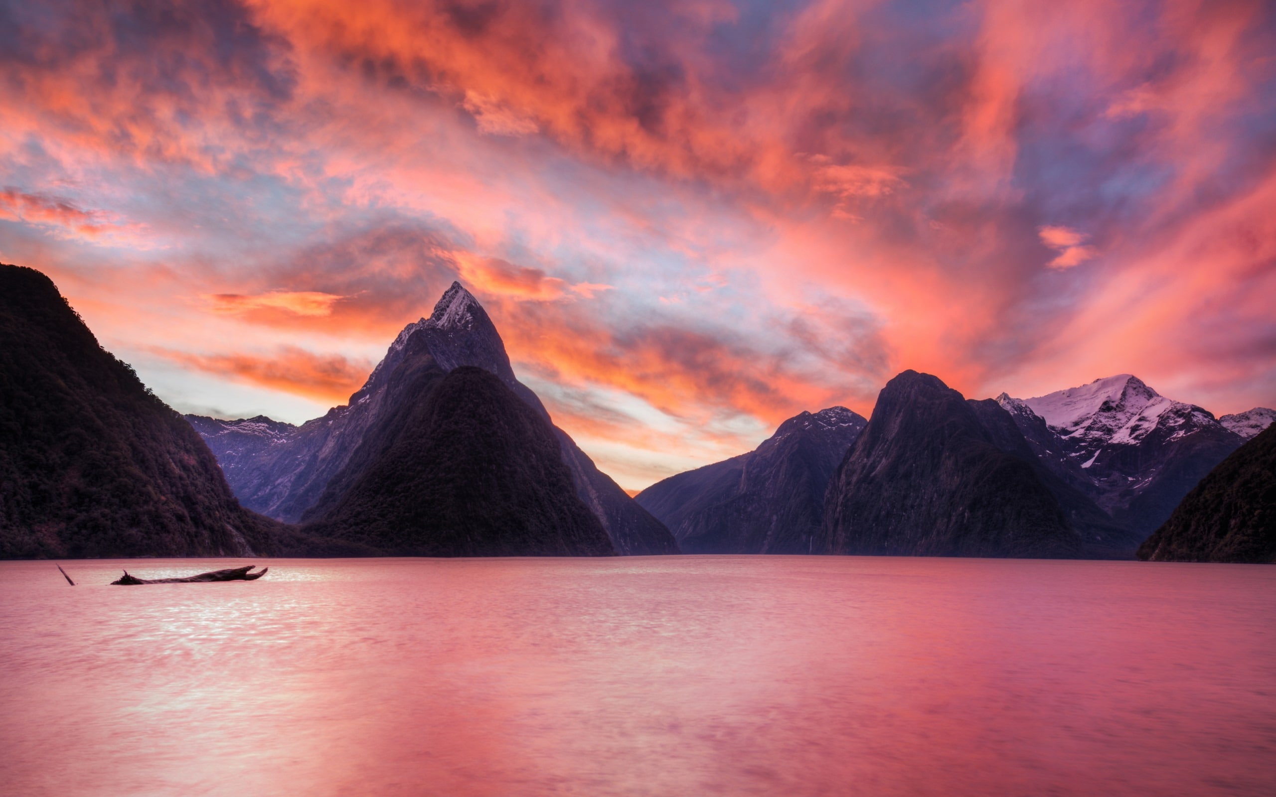 new, lake, waterfront, beauty in nature, idyllic, nature, nautical vessel, majestic, fiordland, tranquility, mountain range, scenics - nature, cloud - sky, HD Wallpaper