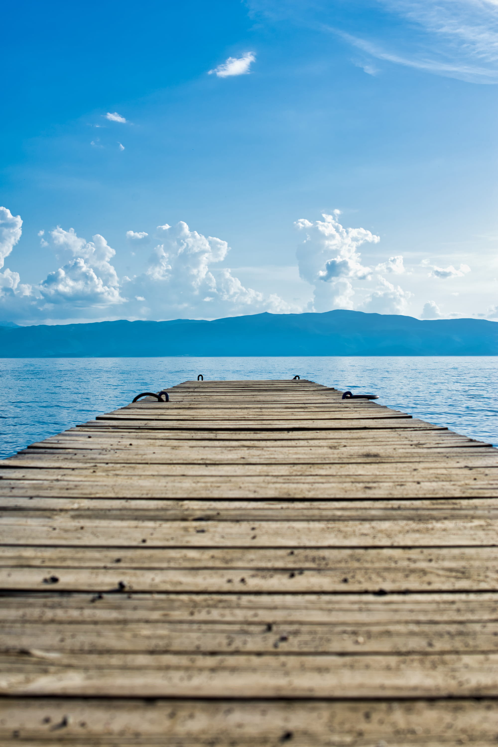 the way forward, tranquility, land, body, long, mountian, ocean, cloud - sky, scenery, no people, macedonia (fyrom), direction, sky, nature, brown, blue, Phone HD Wallpaper