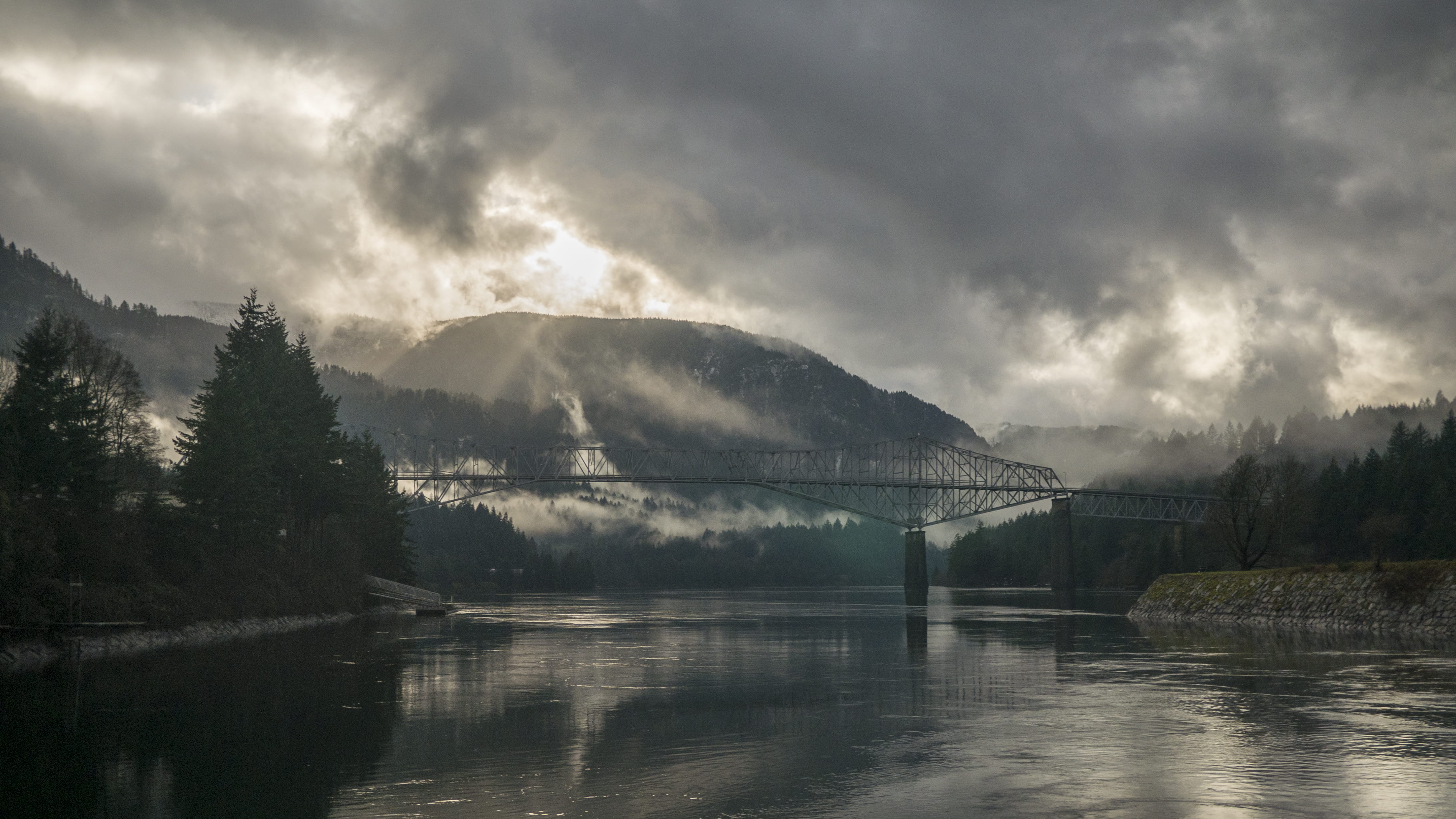 architecture, tranquility, environment, plant, landscape, trestle, cloud, near, green, scenics - nature, outdoors, mist, trees, photo, non-urban scene, HD Wallpaper