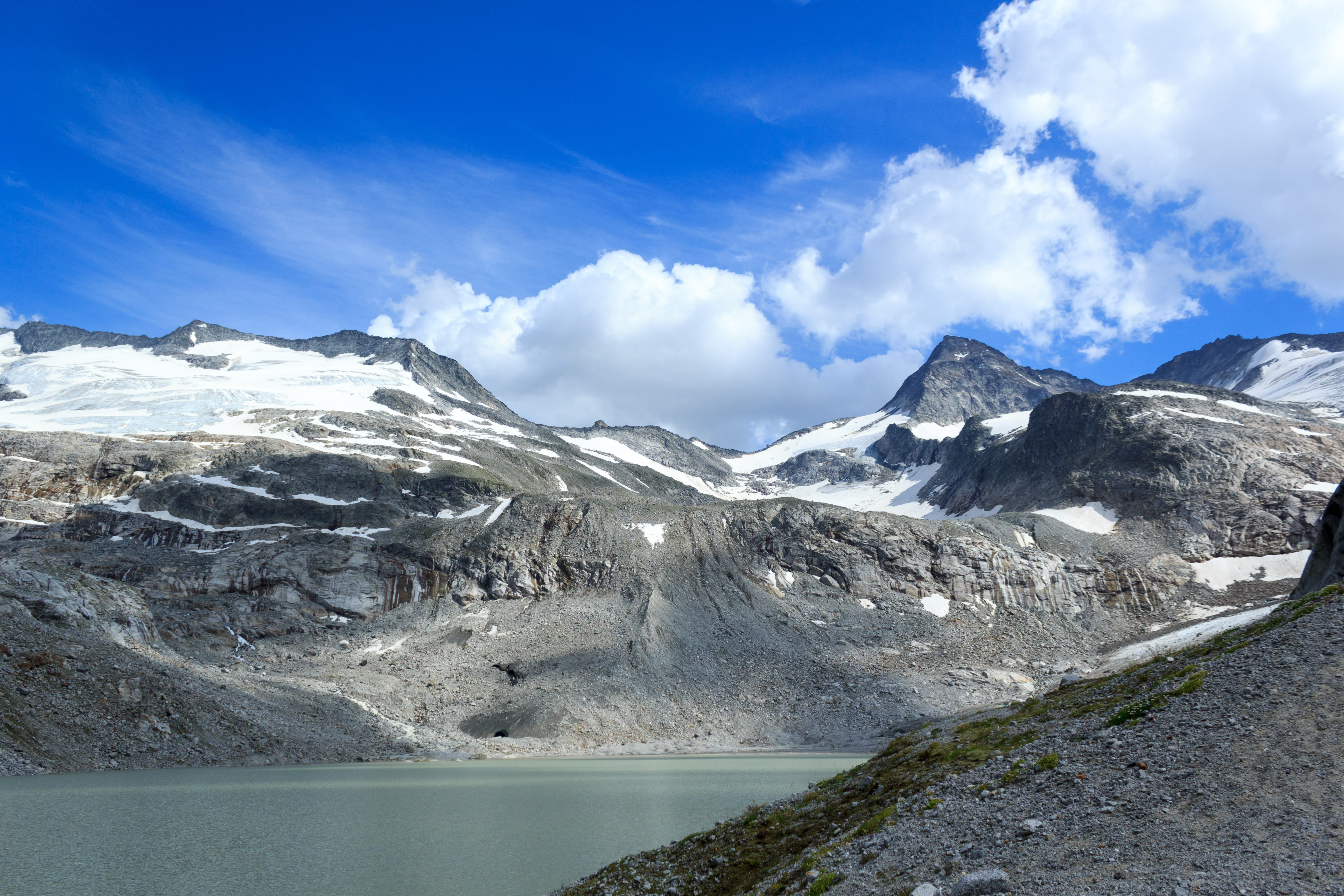 no people, day, snow capped mountain, alps, austria, scenics - nature, beauty in nature, moraine lake, snow, snowcapped mountain, peaks, mountain peak, HD Wallpaper