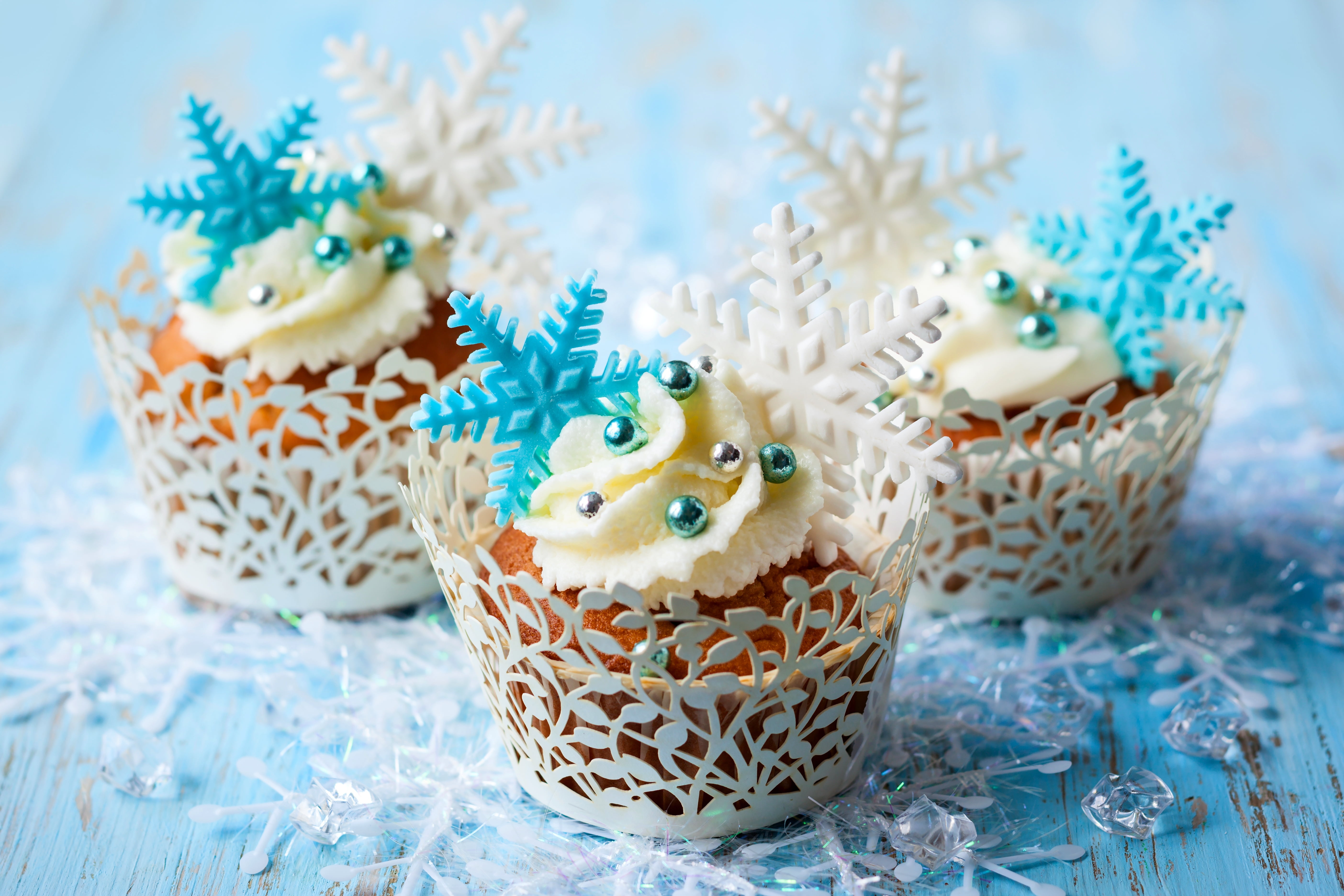 still life, indulgence, sweet food, food, winter, food and drink, indoors, muffins, cream, close-up, cake, ready-to-eat, art and craft, pattern, 5K, sweet, HD Wallpaper
