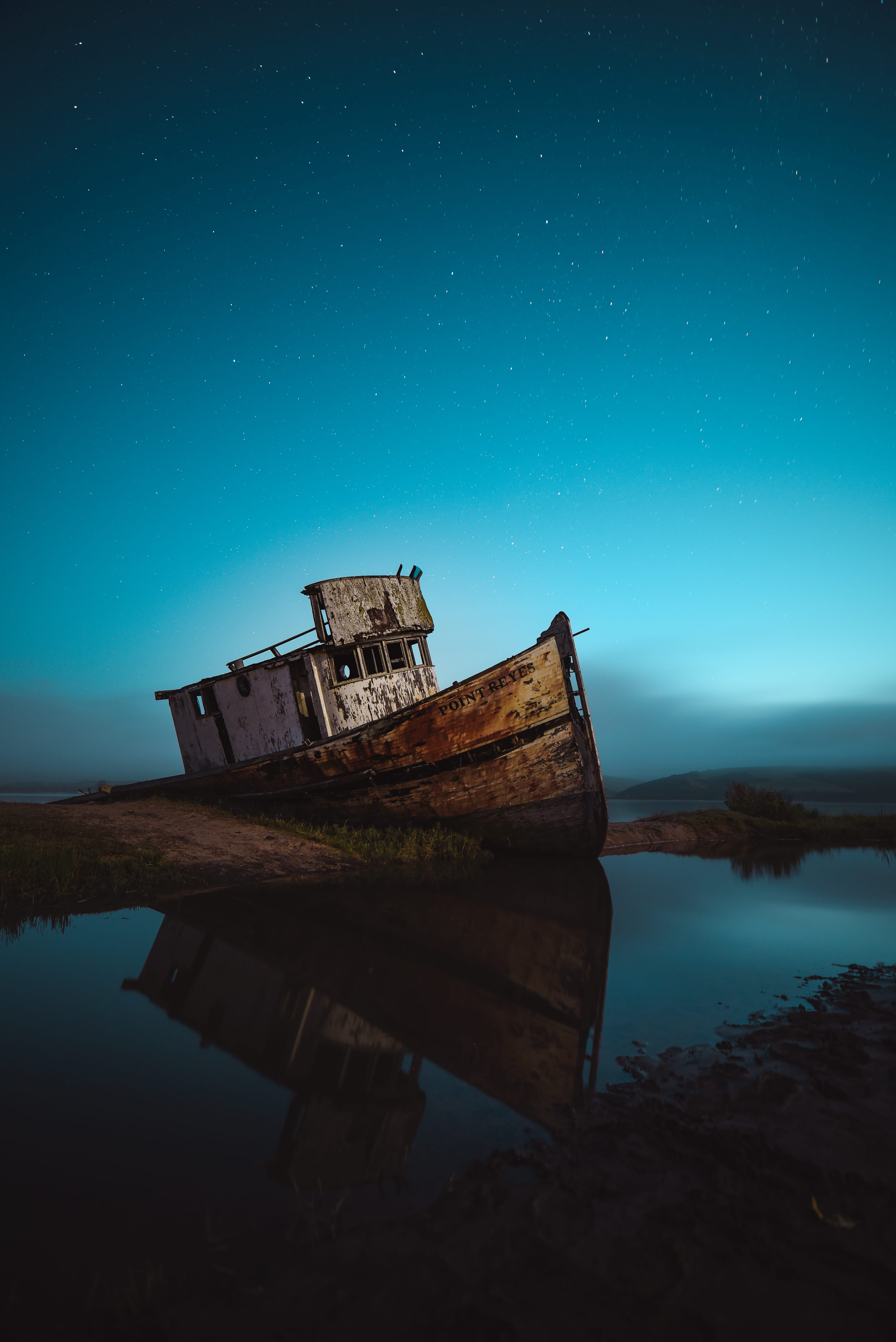 ruined, stars, travel, brown, old, star, wooden, adventure, architecture, scenics - nature, star - space, seashore, landscape, lake, night, history, dusk, Phone HD Wallpaper