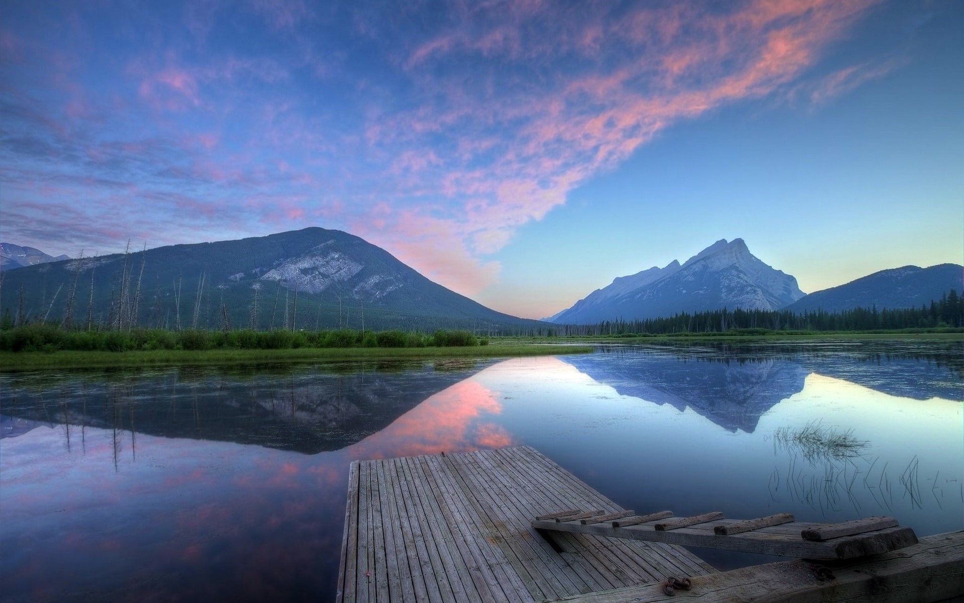 mountain, non-urban scene, beauty in nature, tranquil scene, vermilion, purity, no people, scenics - nature, remote, clouds, sunset, tranquility, HD Wallpaper