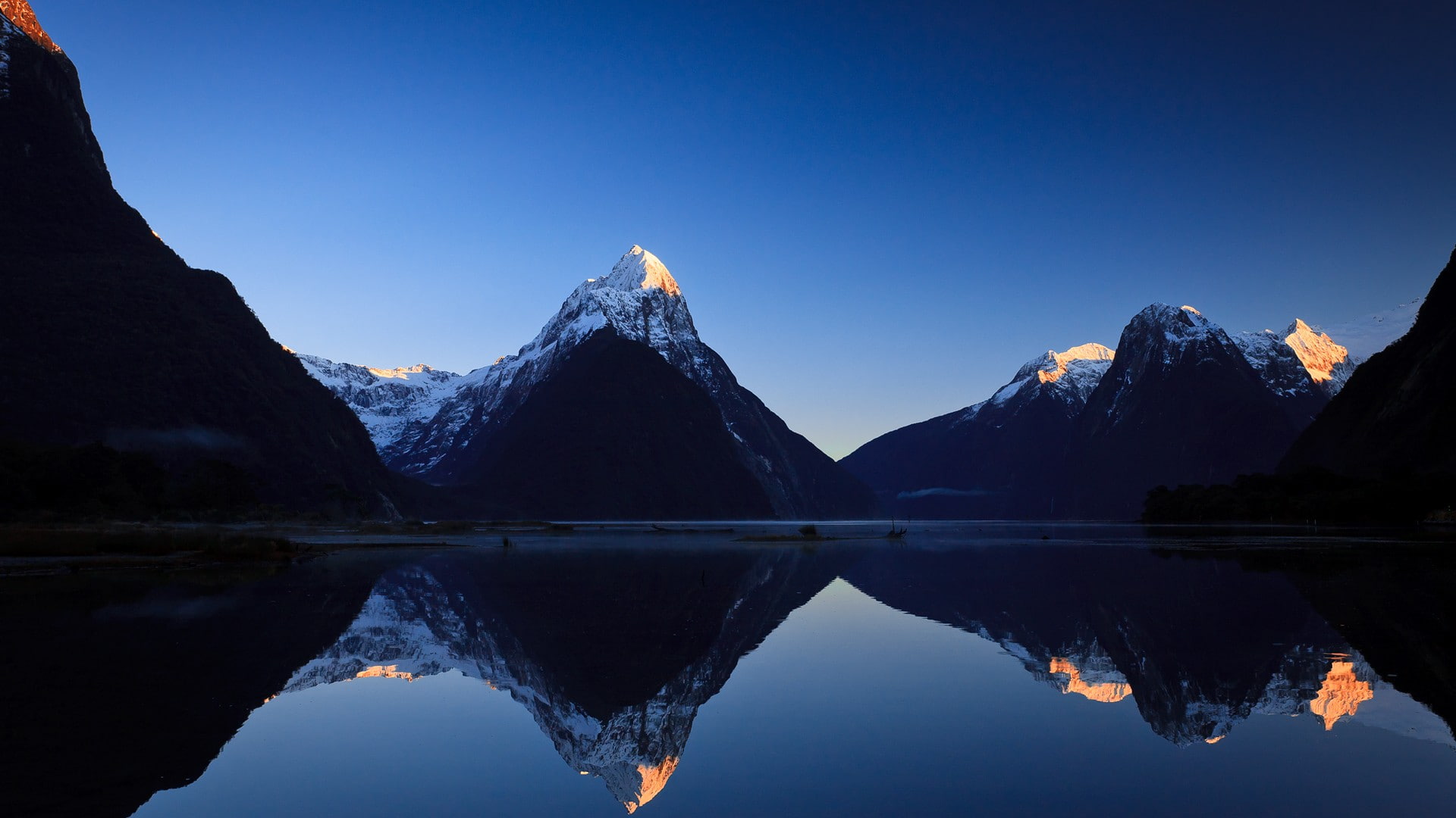 mountains, Milford Sound, fjord, New Zealand, 1080P, HD Wallpaper